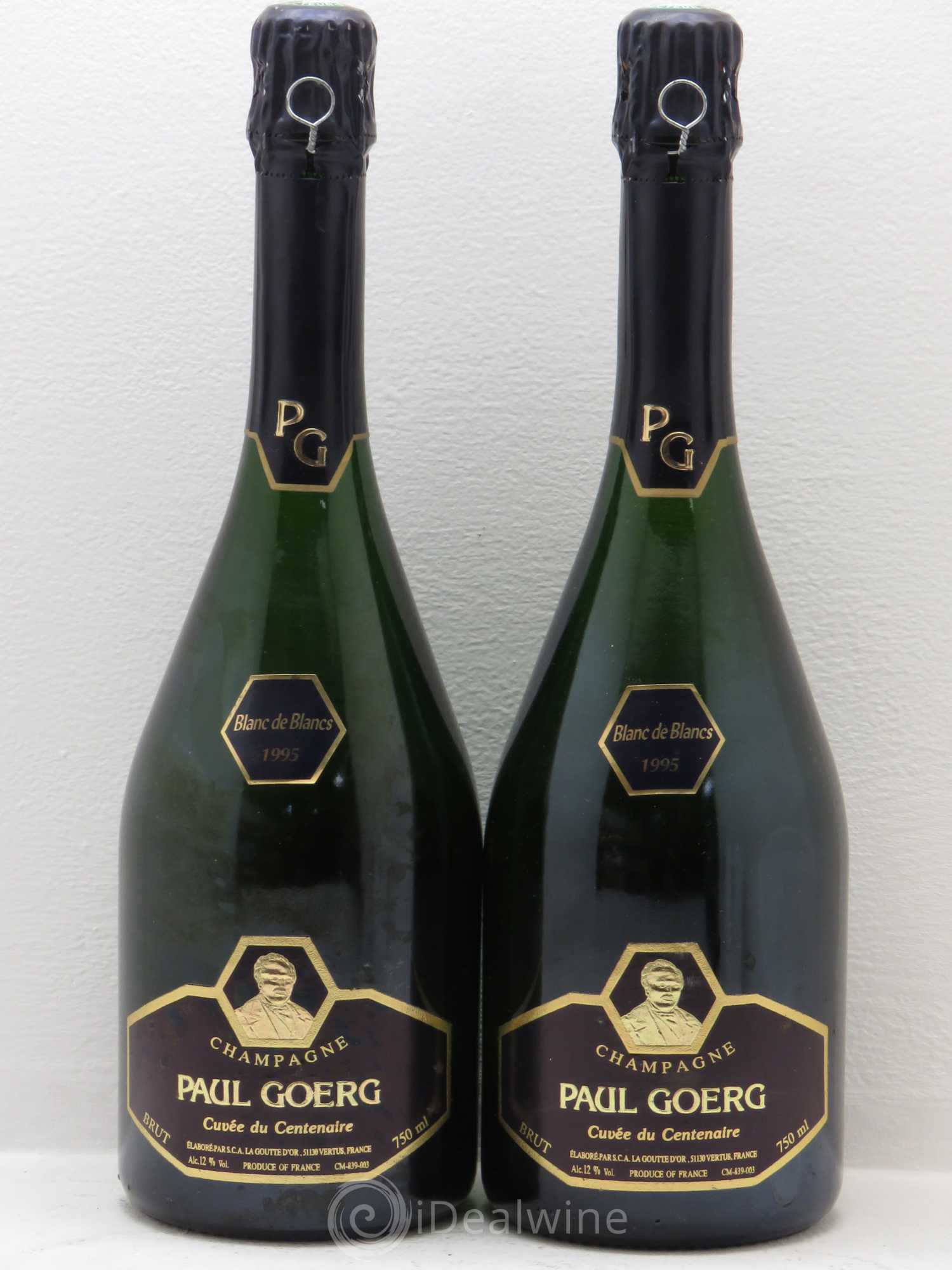 Champagne Paul Goerg 1995 - Lot de 2 bouteilles - 0