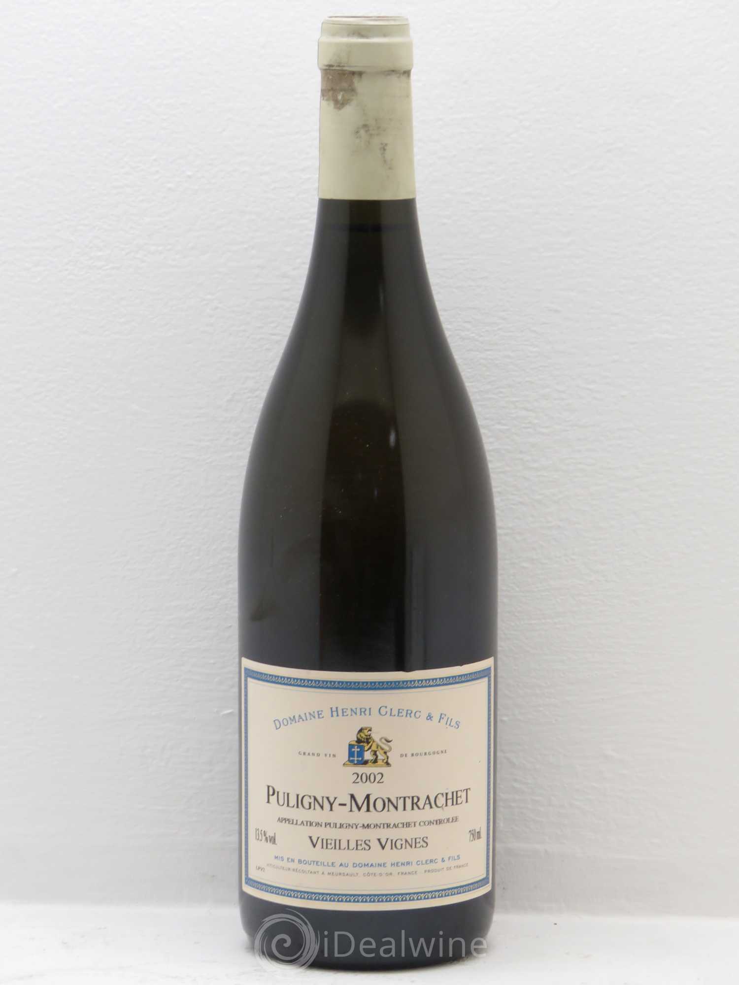 Puligny-Montrachet Vieilles Vignes Henri Clerc 2002 - Posten von 1 Flasche - 0