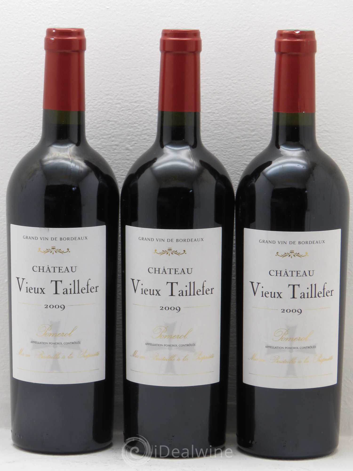 Pomerol Château Vieux Taillefer 2009 - Lot de 3 bouteilles - 0