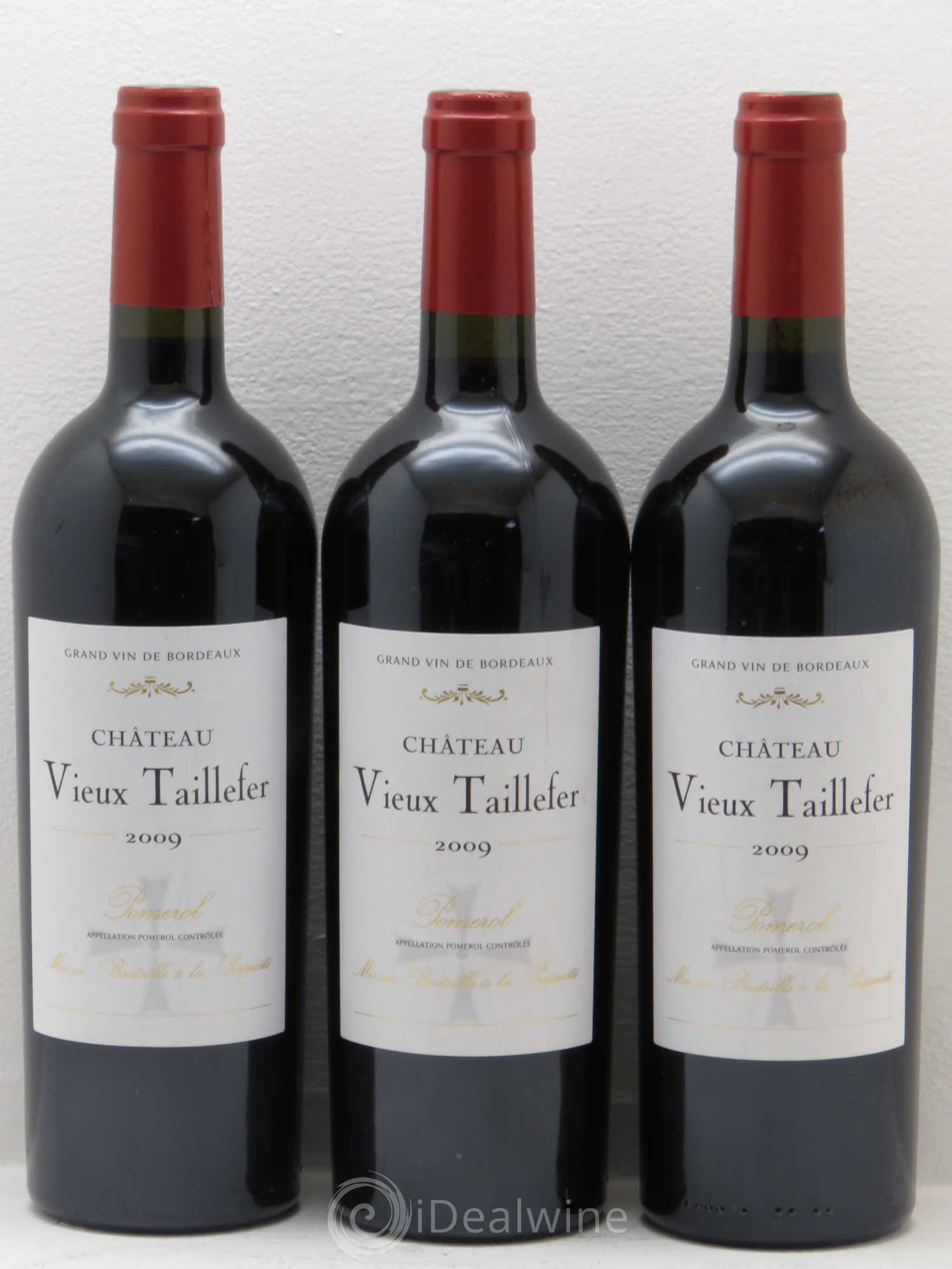 Pomerol Château Vieux Taillefer 2009 - Lot de 3 bouteilles - 0