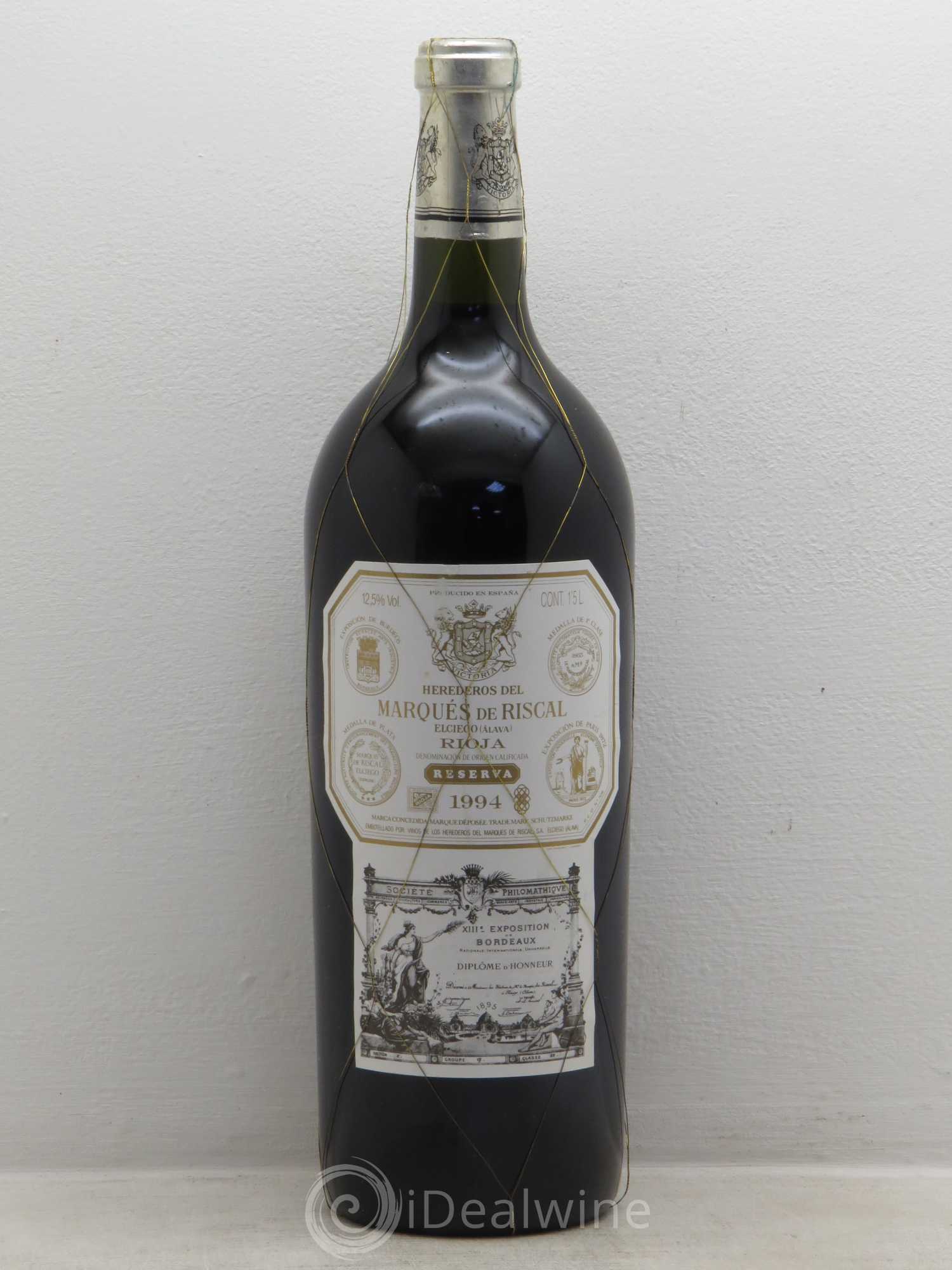 Rioja DOCA Reserva Marqués de Riscal 1994 - Lot of 1 magnum - 0
