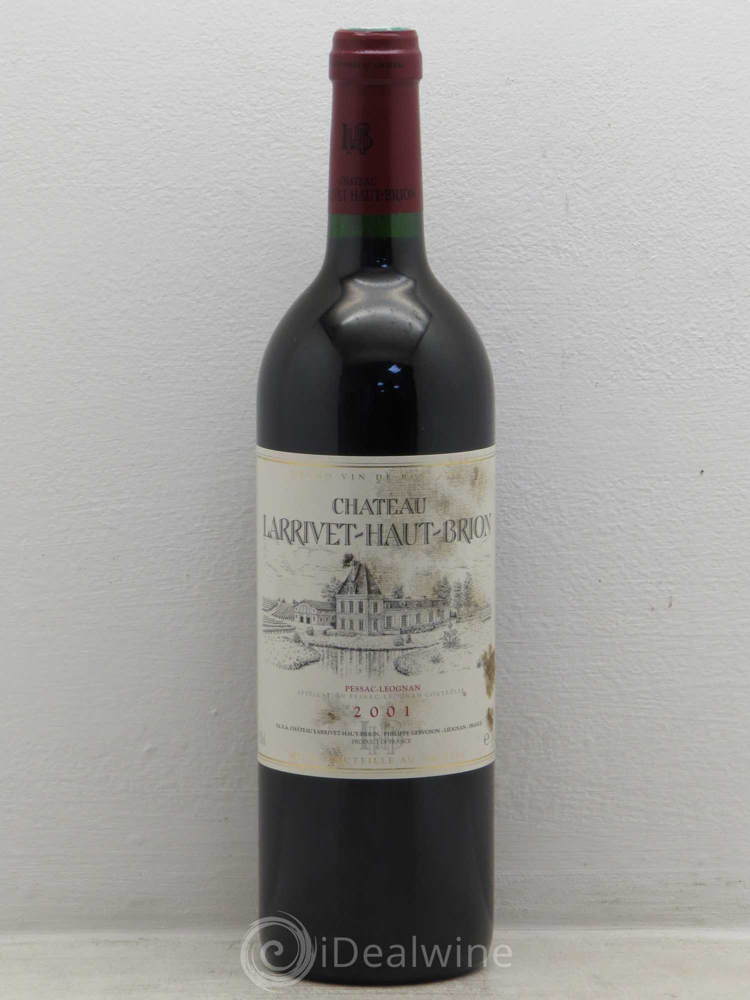 Château Larrivet Haut-Brion 2001 - Lot de 12 bouteilles - 0