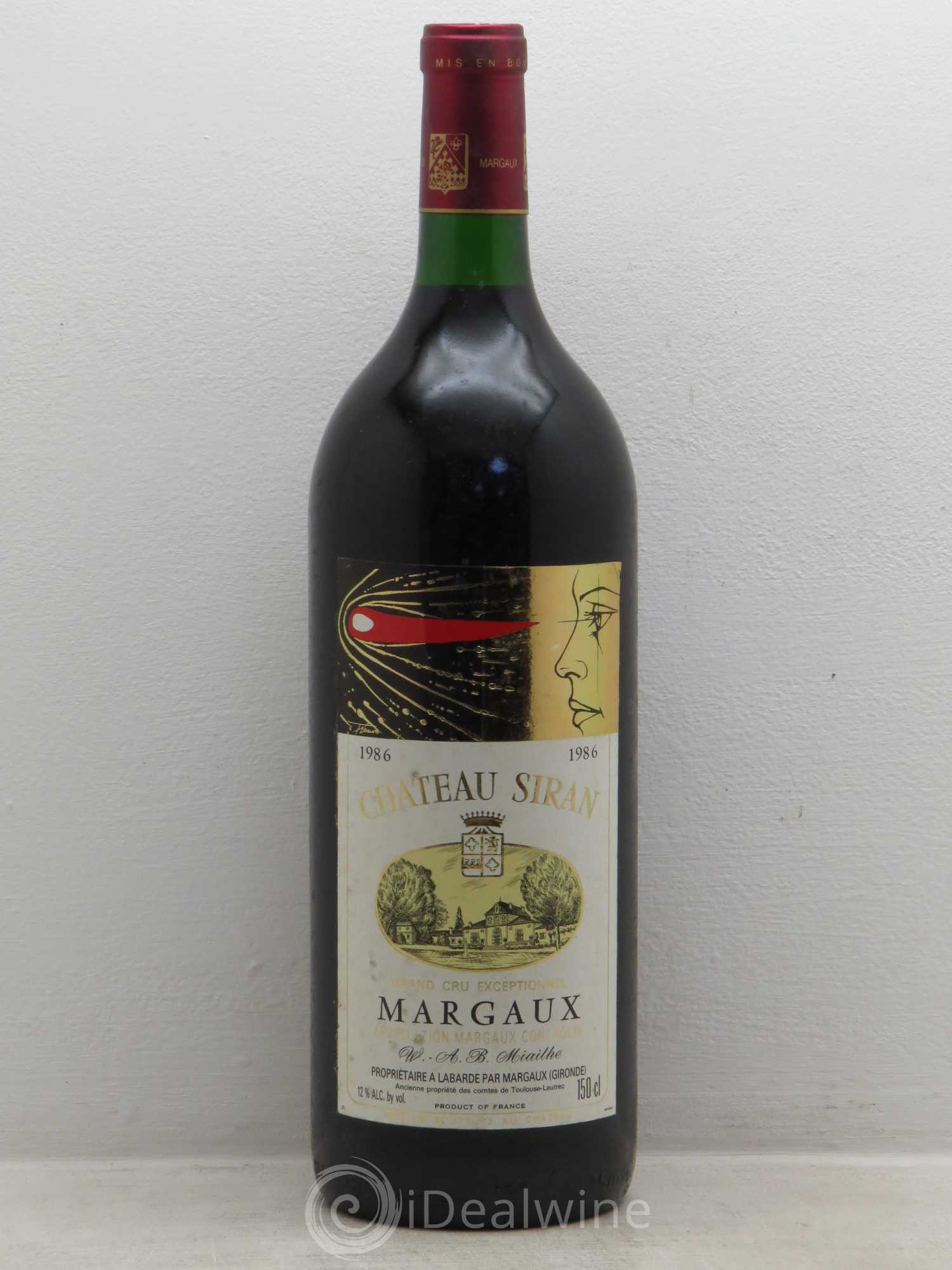 Château Siran 1986 - Lot de 1 magnum - 0