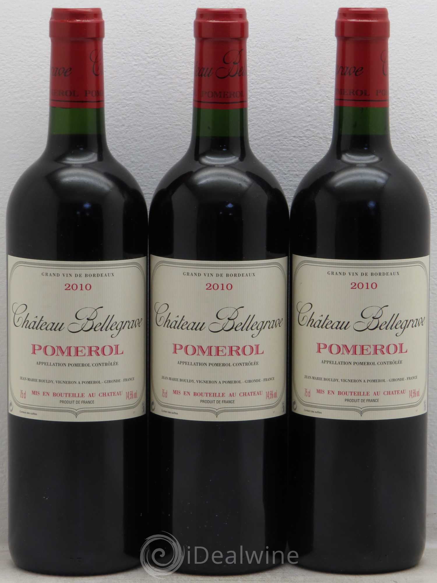 Château Bellegrave 2010 - Lot de 3 bouteilles - 0