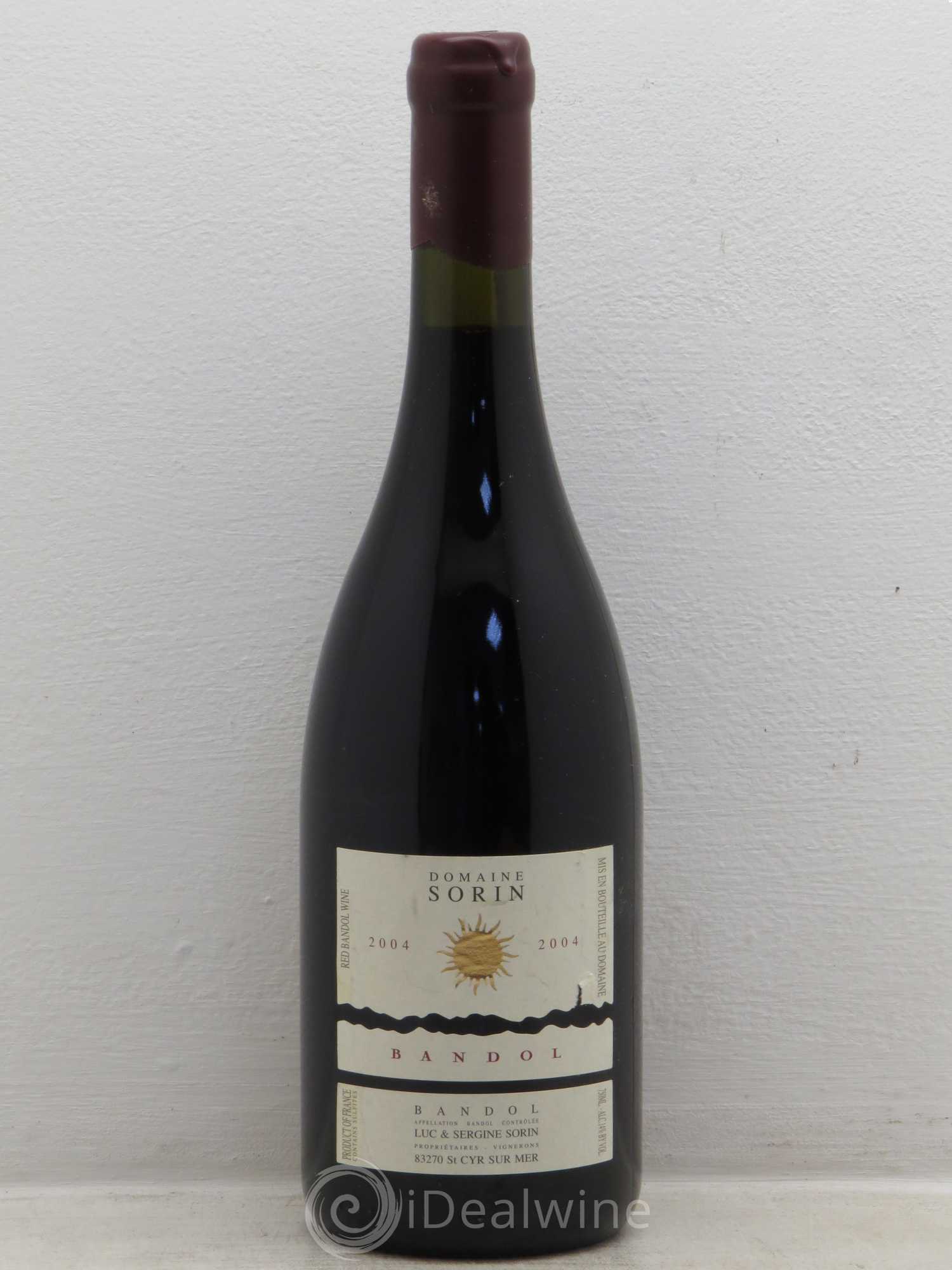 Bandol sorin 2004 - Lot de 6 bouteilles - 0