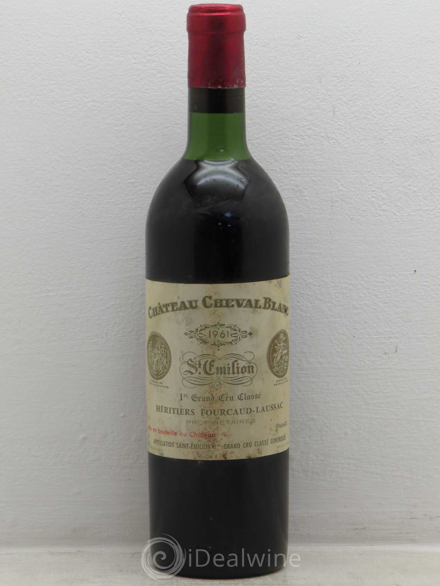 Château Cheval Blanc 1er Grand Cru Classé A 1961 - Lot de 1 bouteille - 0