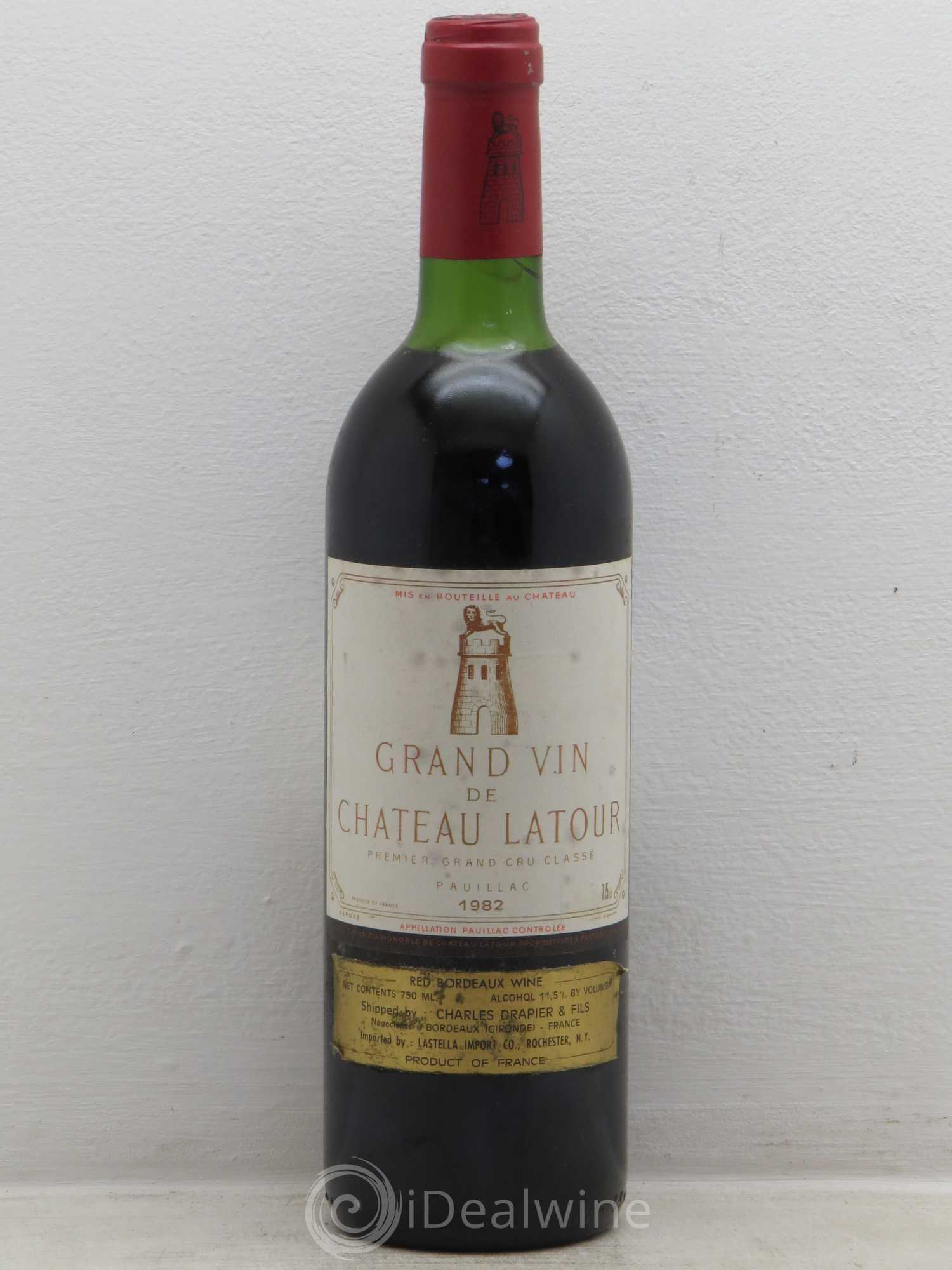 Château Latour 1er Grand Cru Classé 1982 - Lot de 1 bouteille - 0