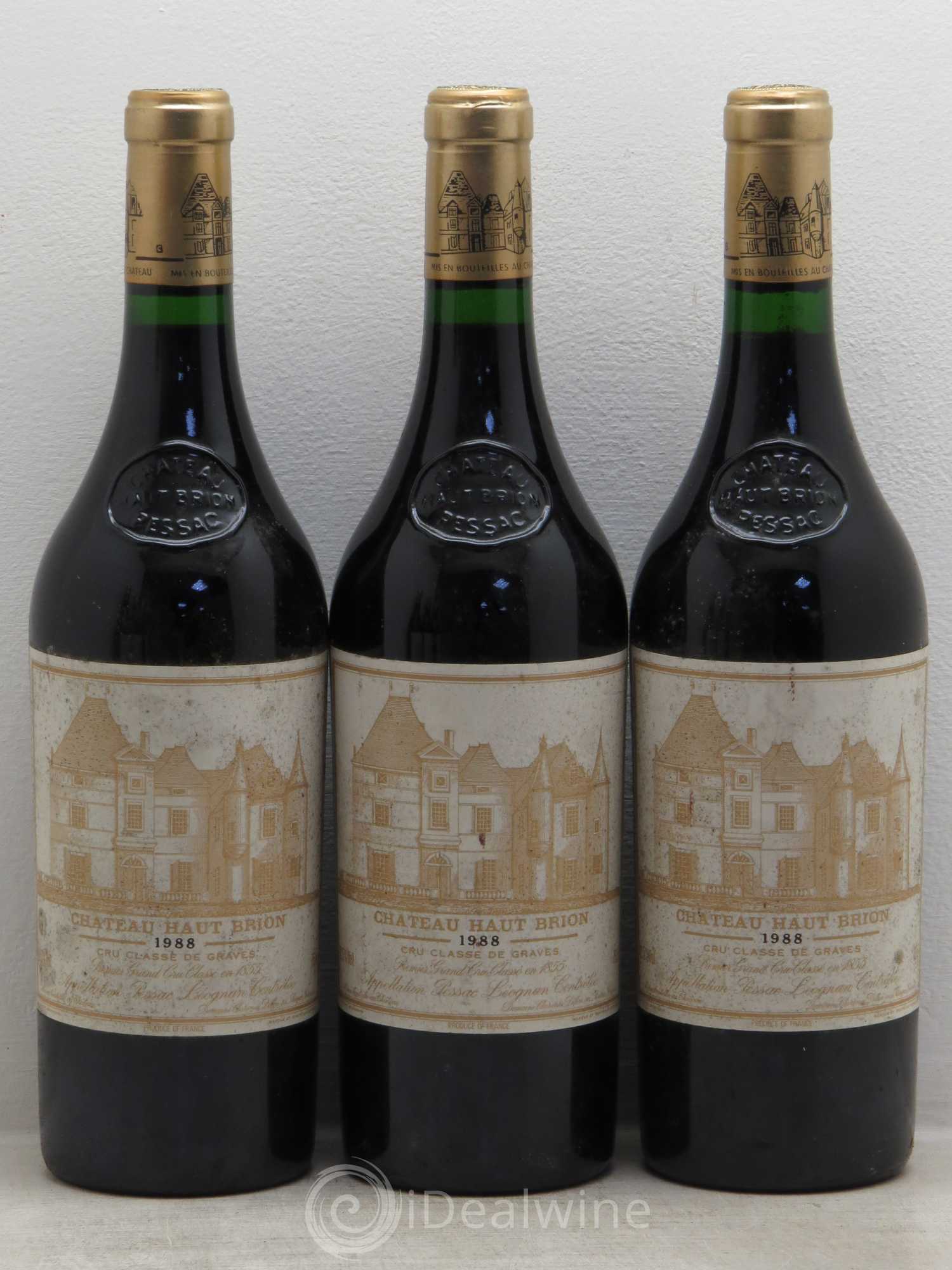 Château Haut Brion 1er Grand Cru Classé 1988 - Lot de 6 bouteilles - 1