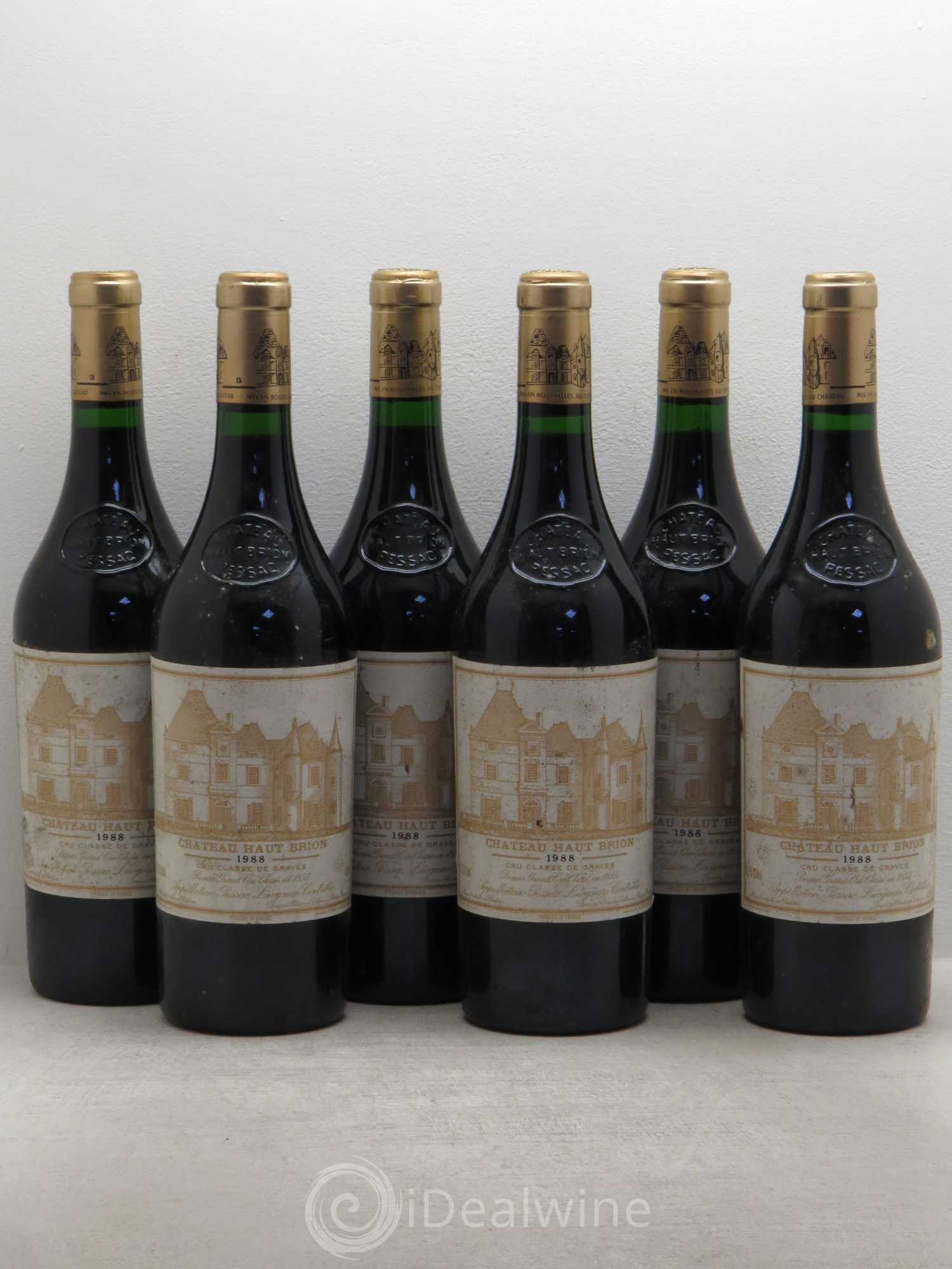 Château Haut Brion 1er Grand Cru Classé 1988 - Lot de 6 bouteilles - 0