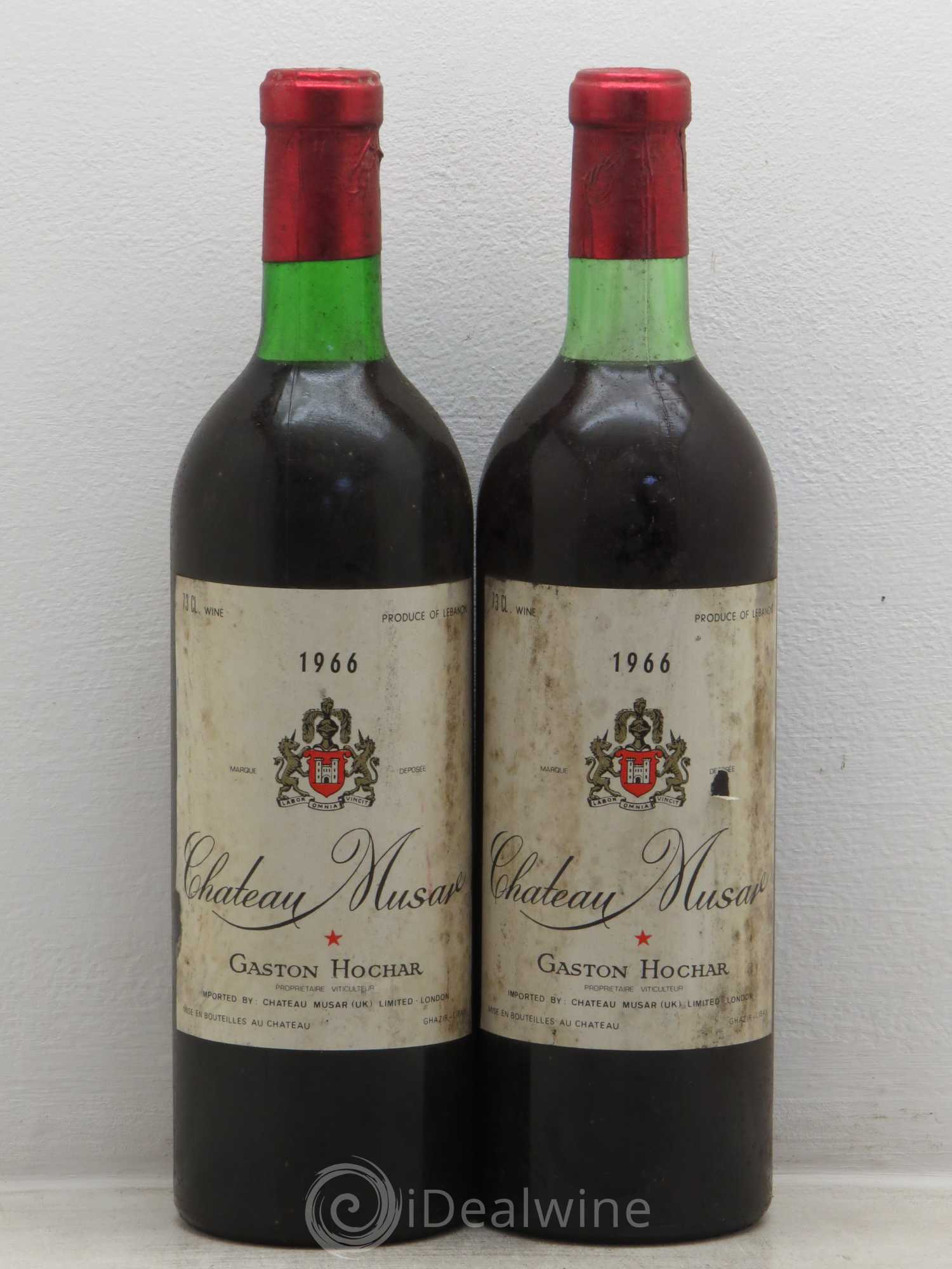 Château Musar Serge Hochar 1966 - Lot de 2 bouteilles - 0