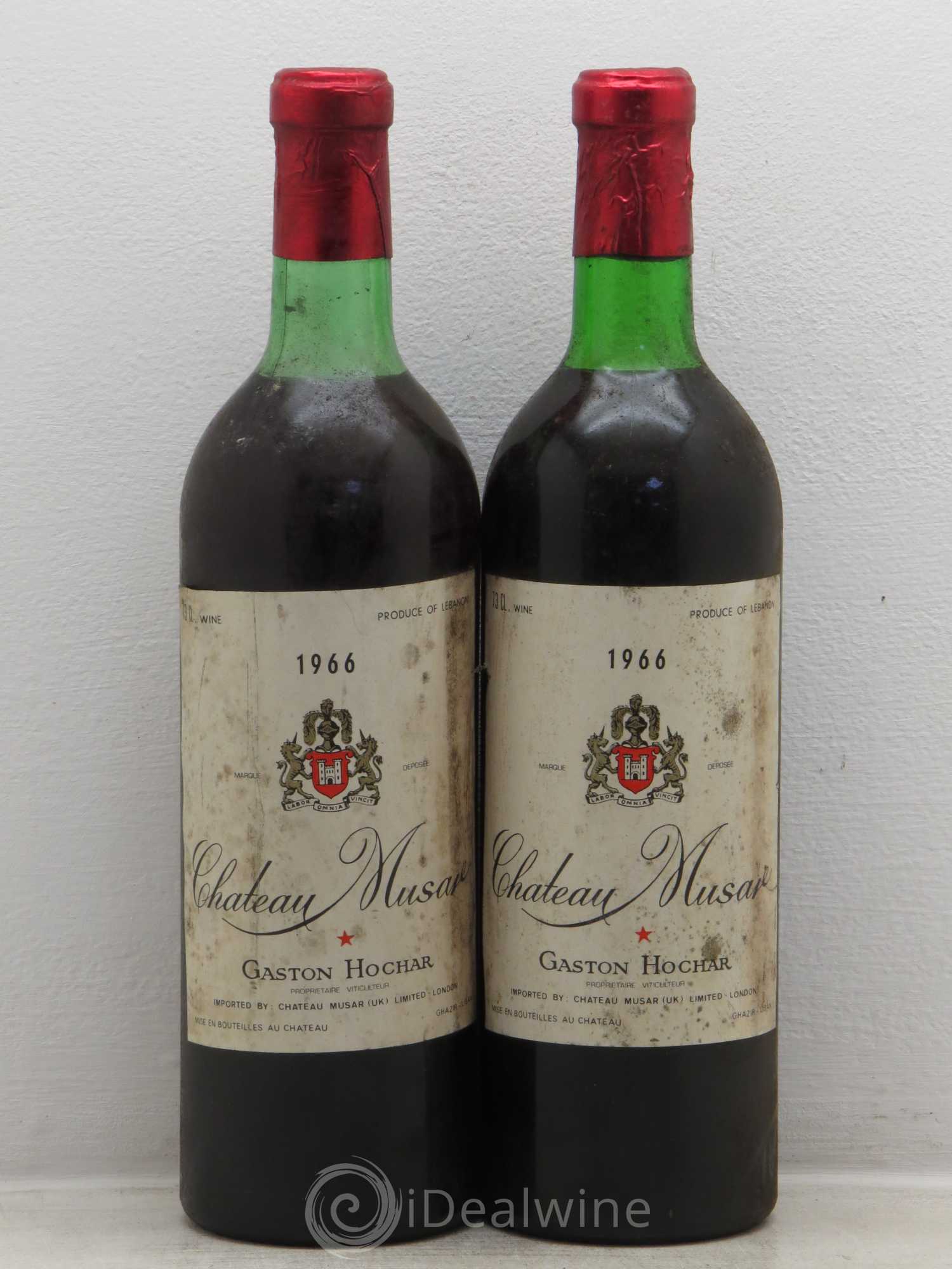 Château Musar Serge Hochar 1966 - Lot de 2 bouteilles - 0