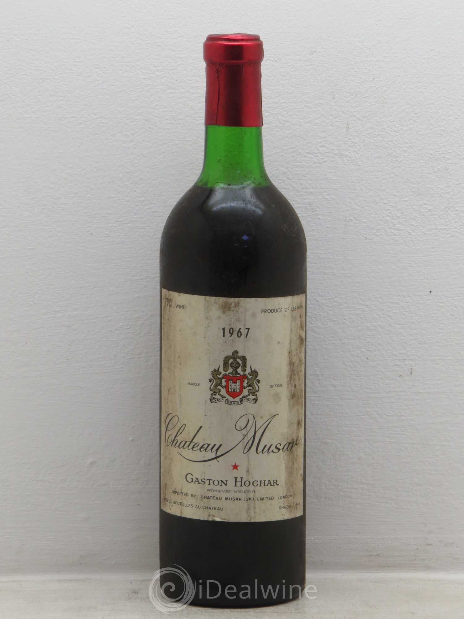 Château Musar Serge Hochar 1967 - Lot de 1 bouteille - 0