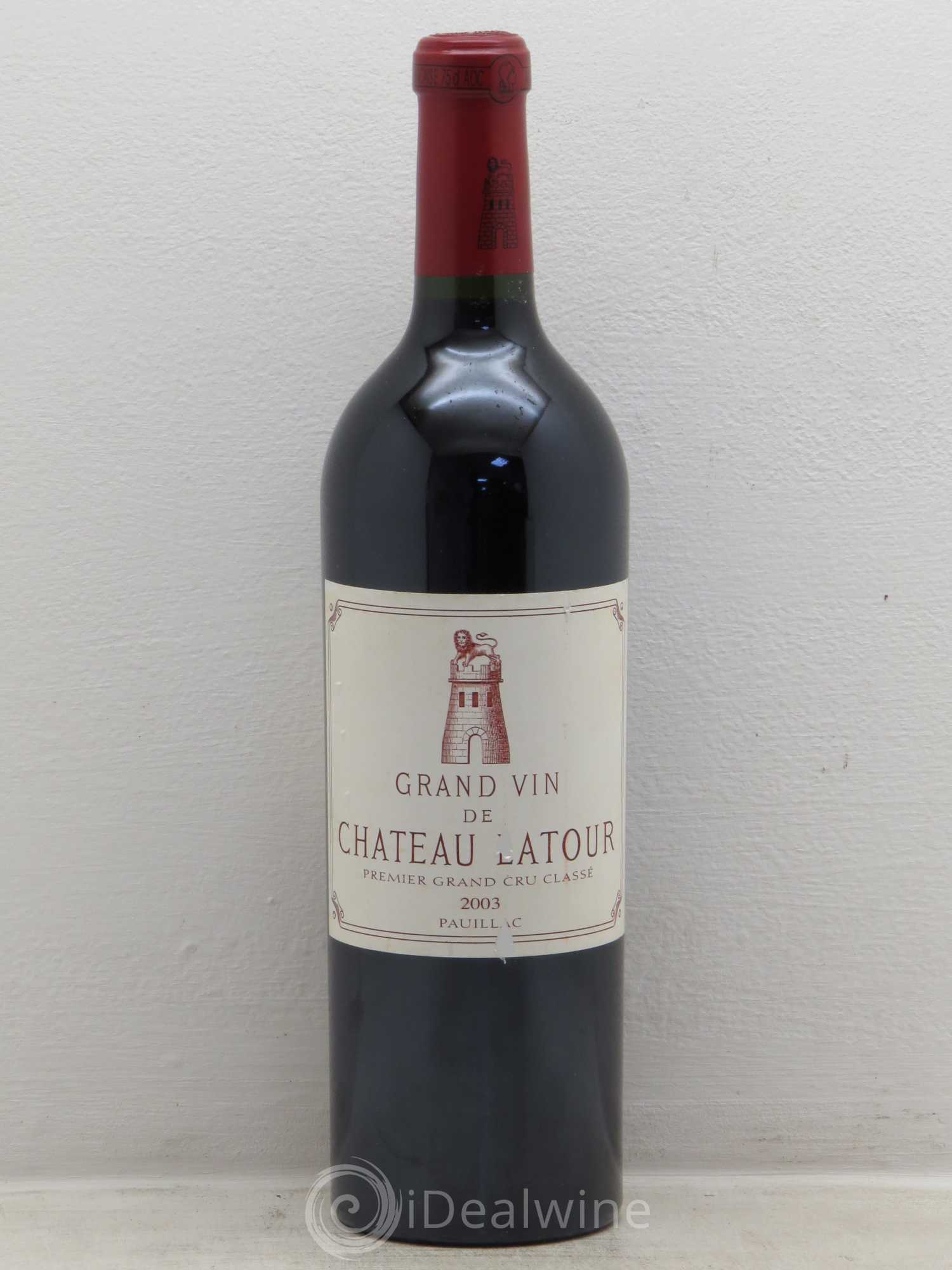 Château Latour 1er Grand Cru Classé 2003 - Lot de 1 bouteille - 0