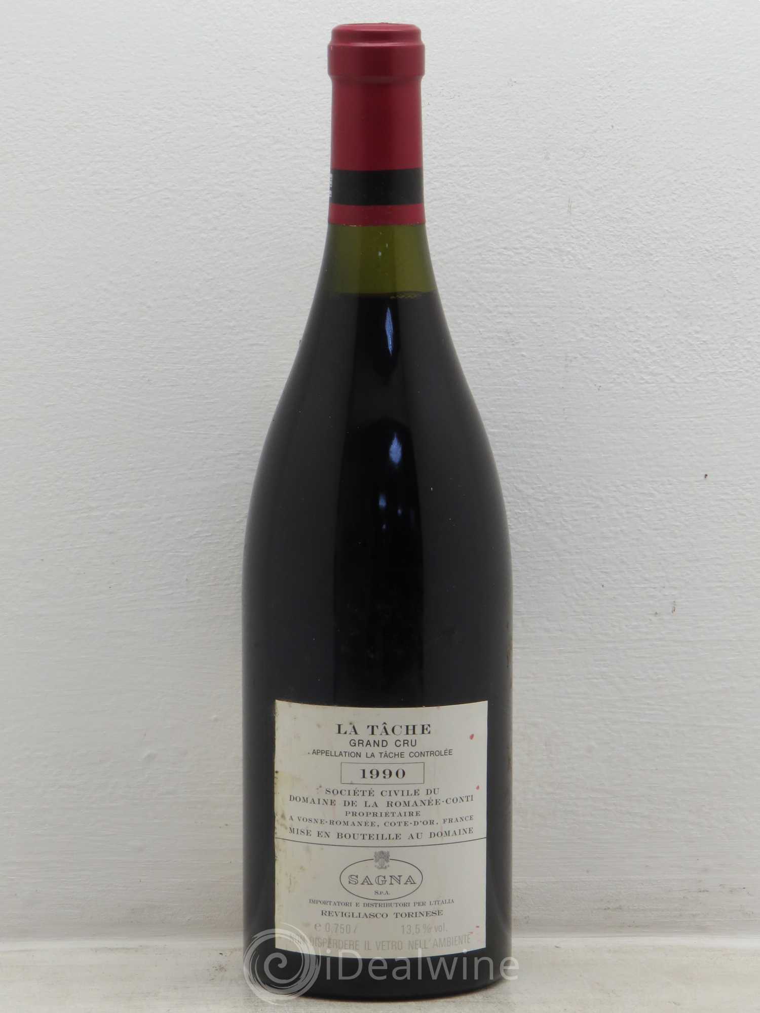 La Tâche Grand Cru Domaine de la Romanée-Conti 1990 - Lot de 1 bouteille - 1