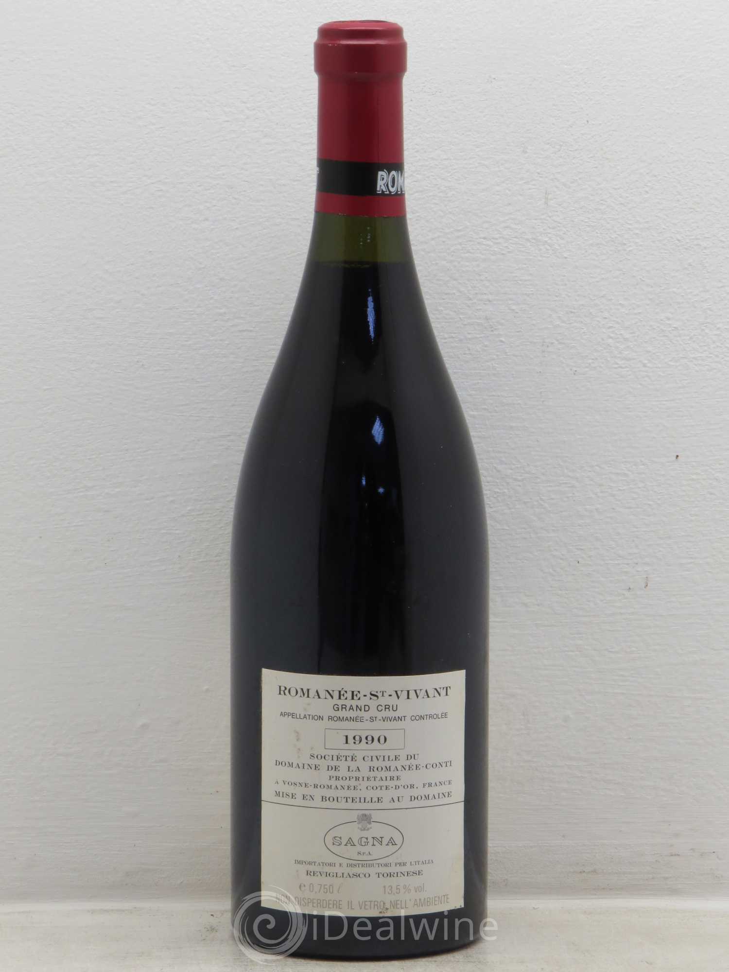 Romanée-Saint-Vivant Grand Cru Domaine de la Romanée-Conti 1990 - Lot de 1 bouteille - 1