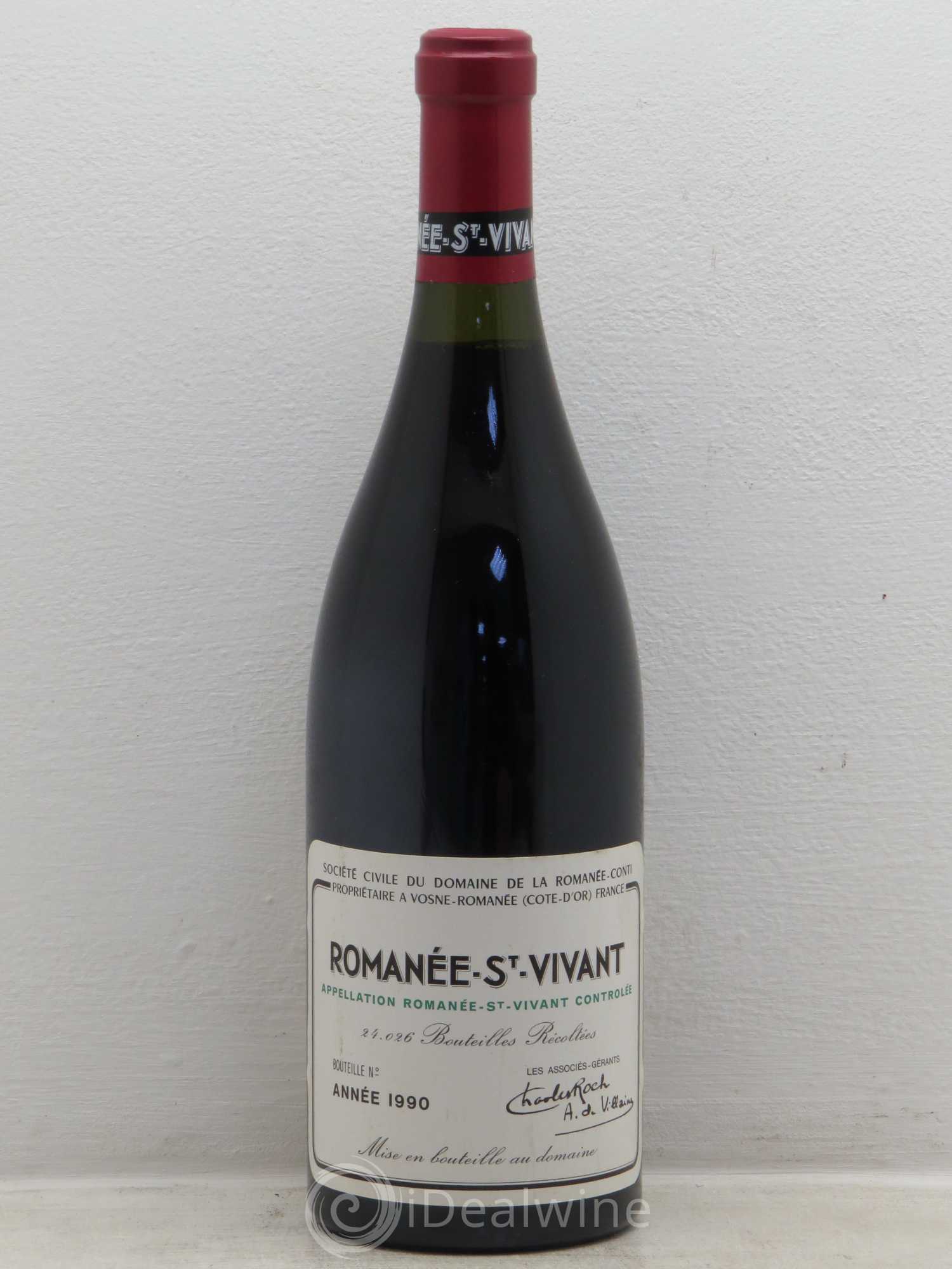 Romanée-Saint-Vivant Grand Cru Domaine de la Romanée-Conti 1990 - Lot de 1 bouteille - 0