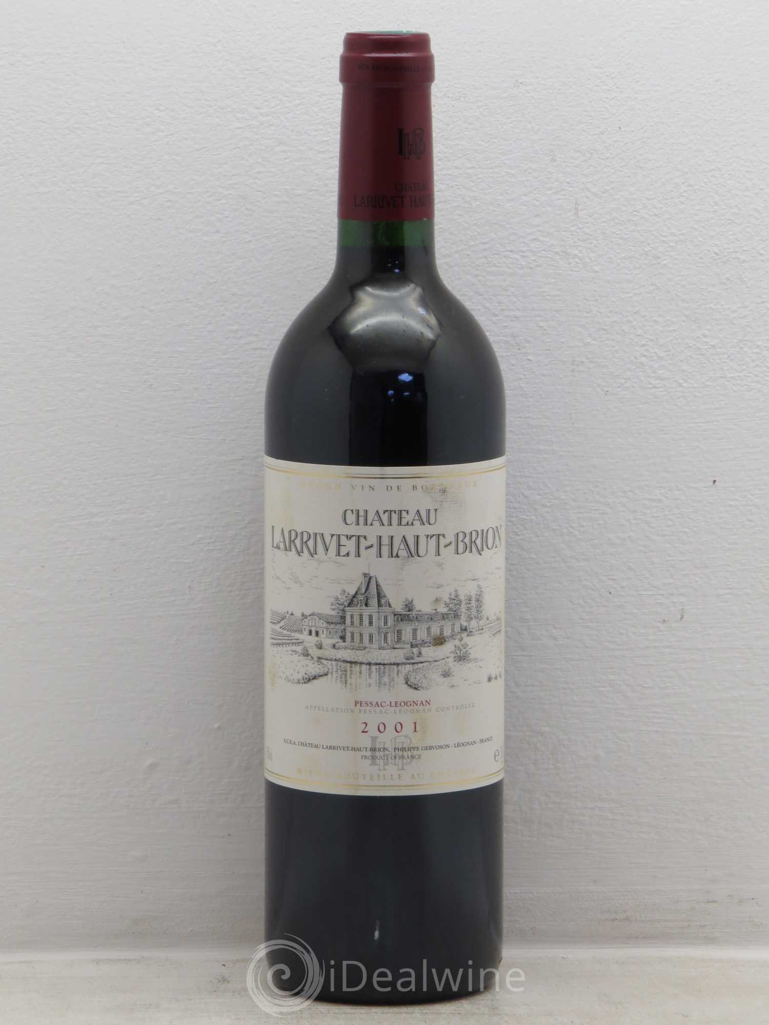 Château Larrivet Haut-Brion 2001 - Lot de 6 bouteilles - 0