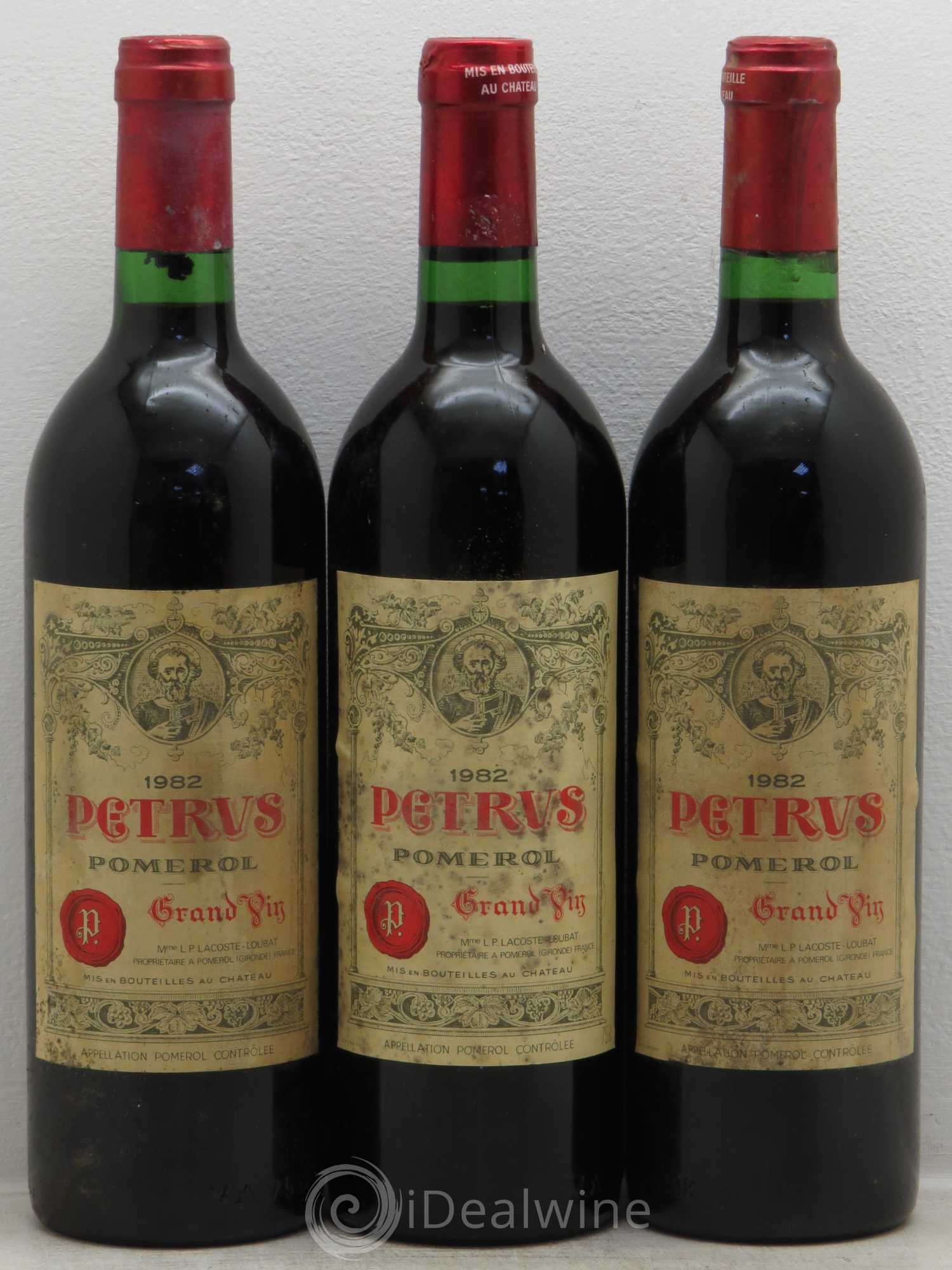 Petrus 1982 - Lot de 3 bouteilles - 0