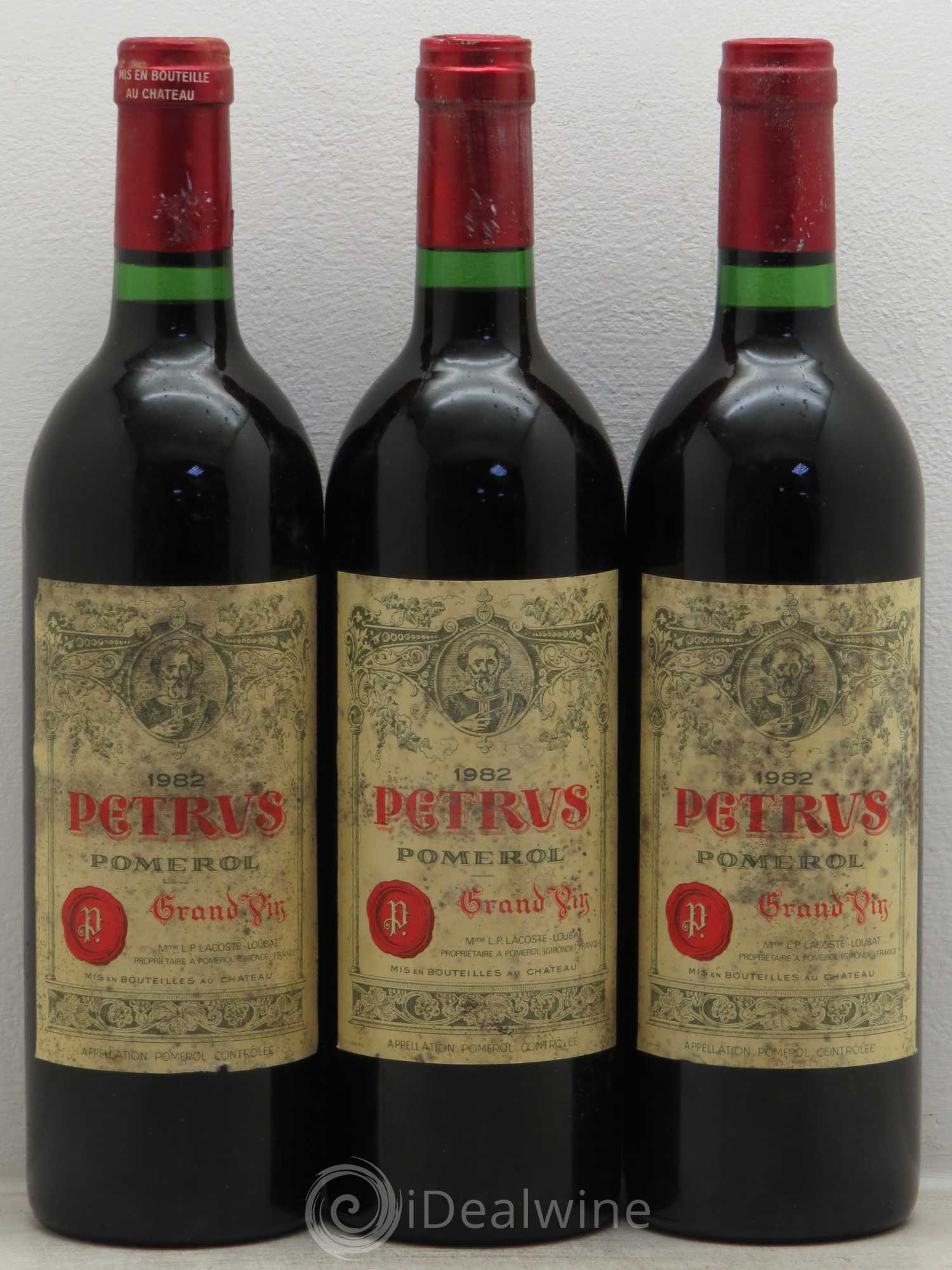 Petrus 1982 - Posten von 3 Flaschen - 0