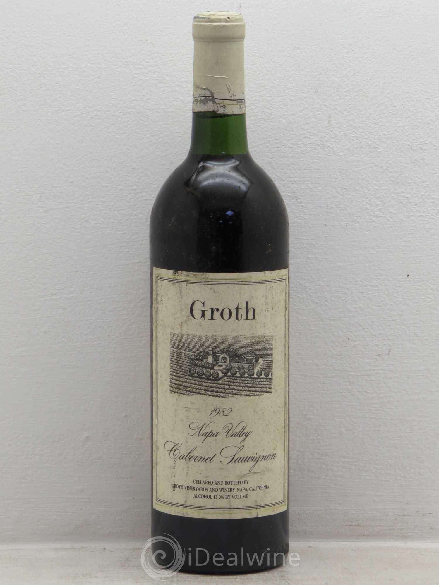 Vins Etrangers Groth Napa Valley Cabernet Sauvignon 1982 - Lot de 1 bouteille - 0