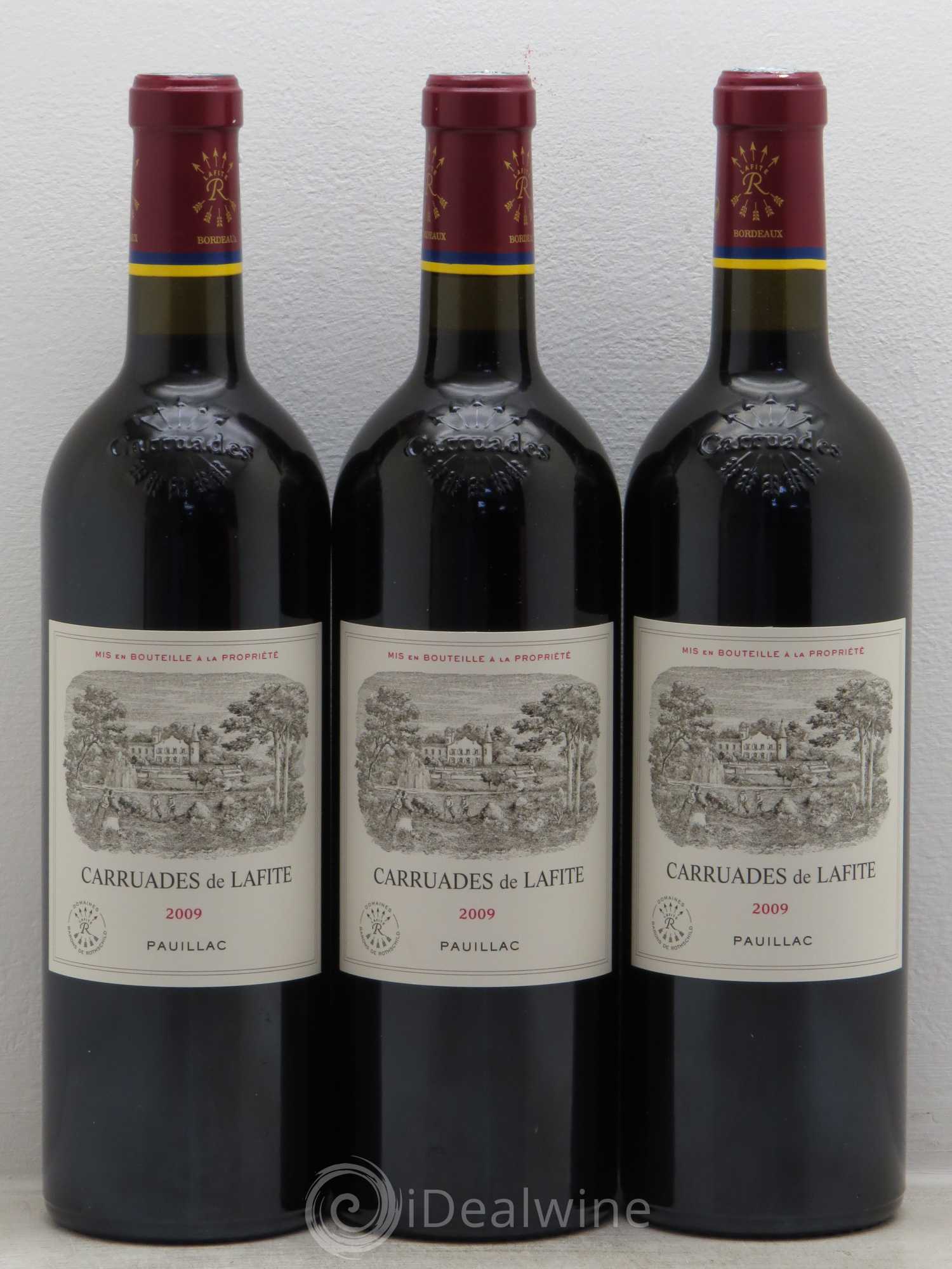 Carruades de Lafite Rothschild Second Vin 2009 - Lot de 3 bouteilles - 0