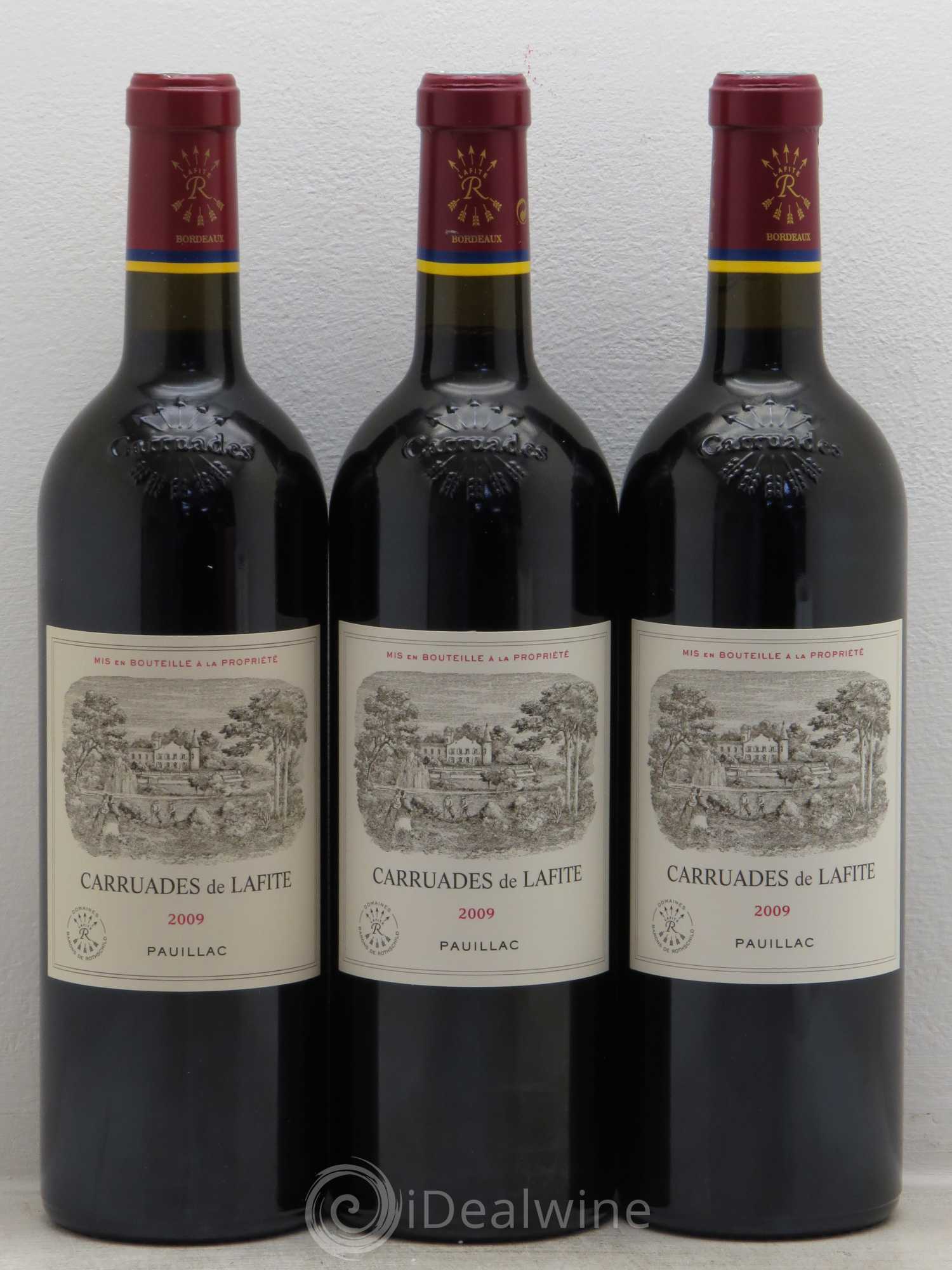 Carruades de Lafite Rothschild Second Vin 2009 - Lot de 3 bouteilles - 0