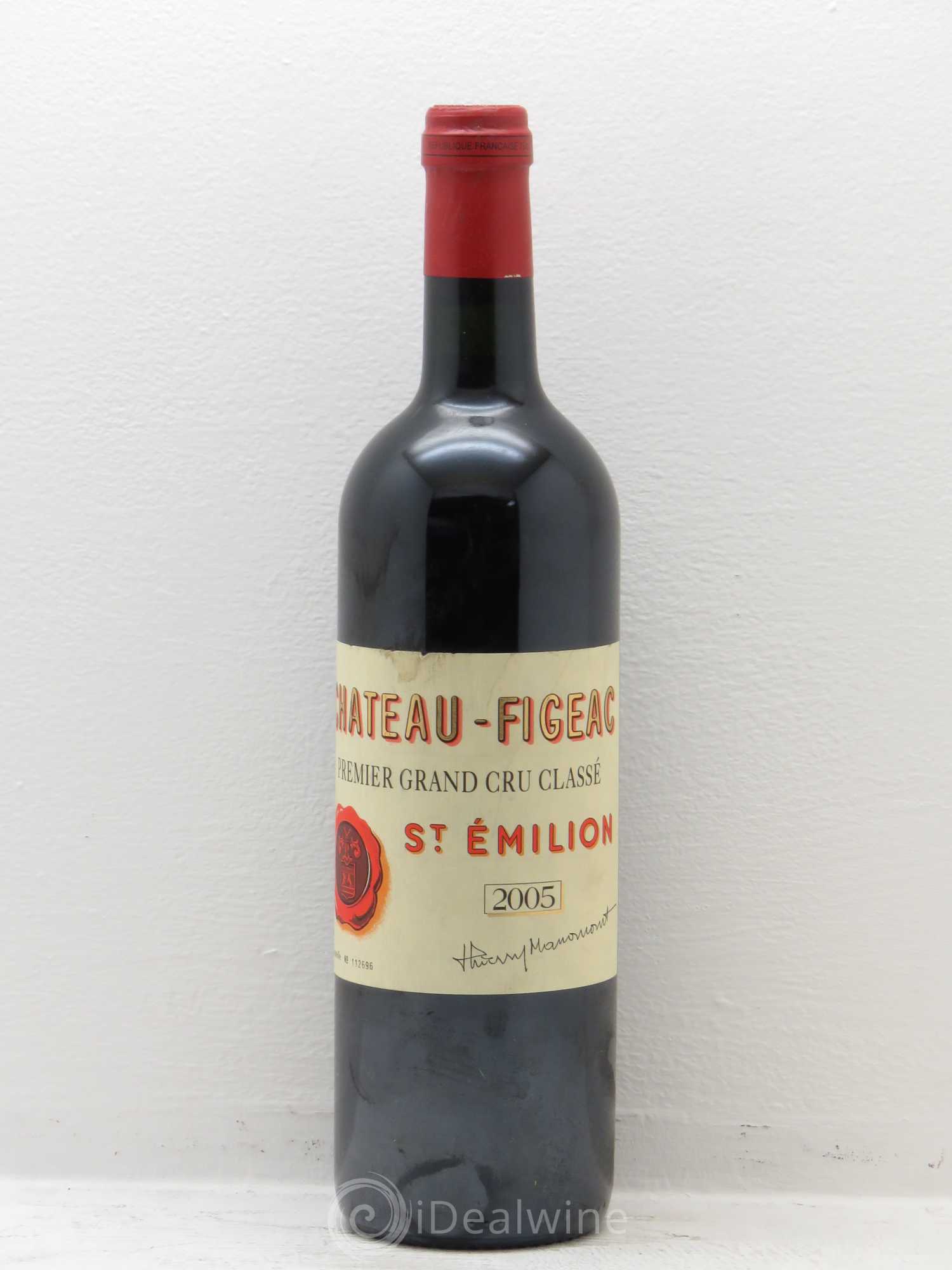 Château Figeac 1er Grand Cru Classé A 2005 - Lot de 6 bouteilles - 0