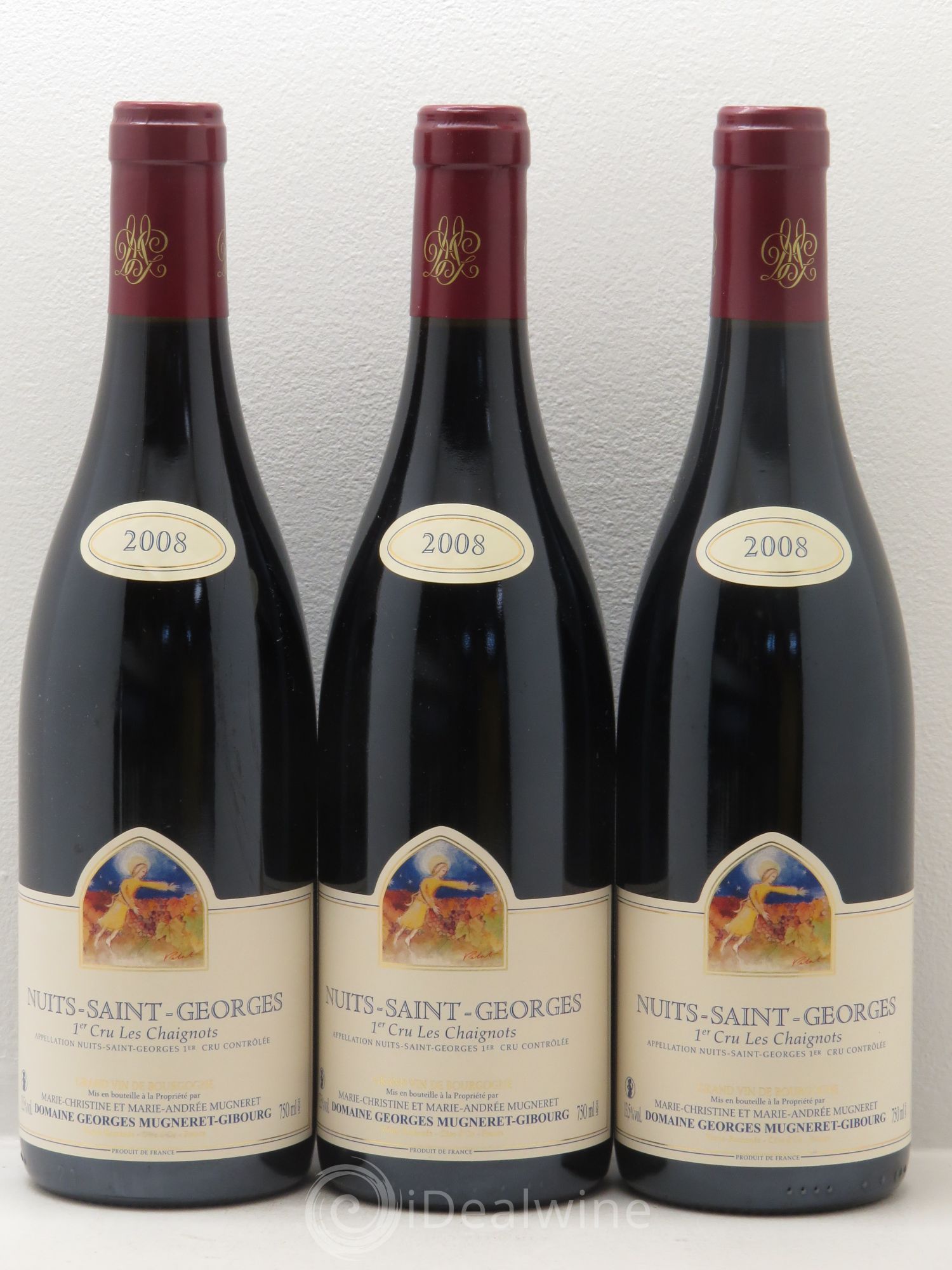 Nuits-Saint-Georges 1er Cru Les Chaignots Mugneret-Gibourg (Domaine) 2008 - Lot de 3 bouteilles - 0