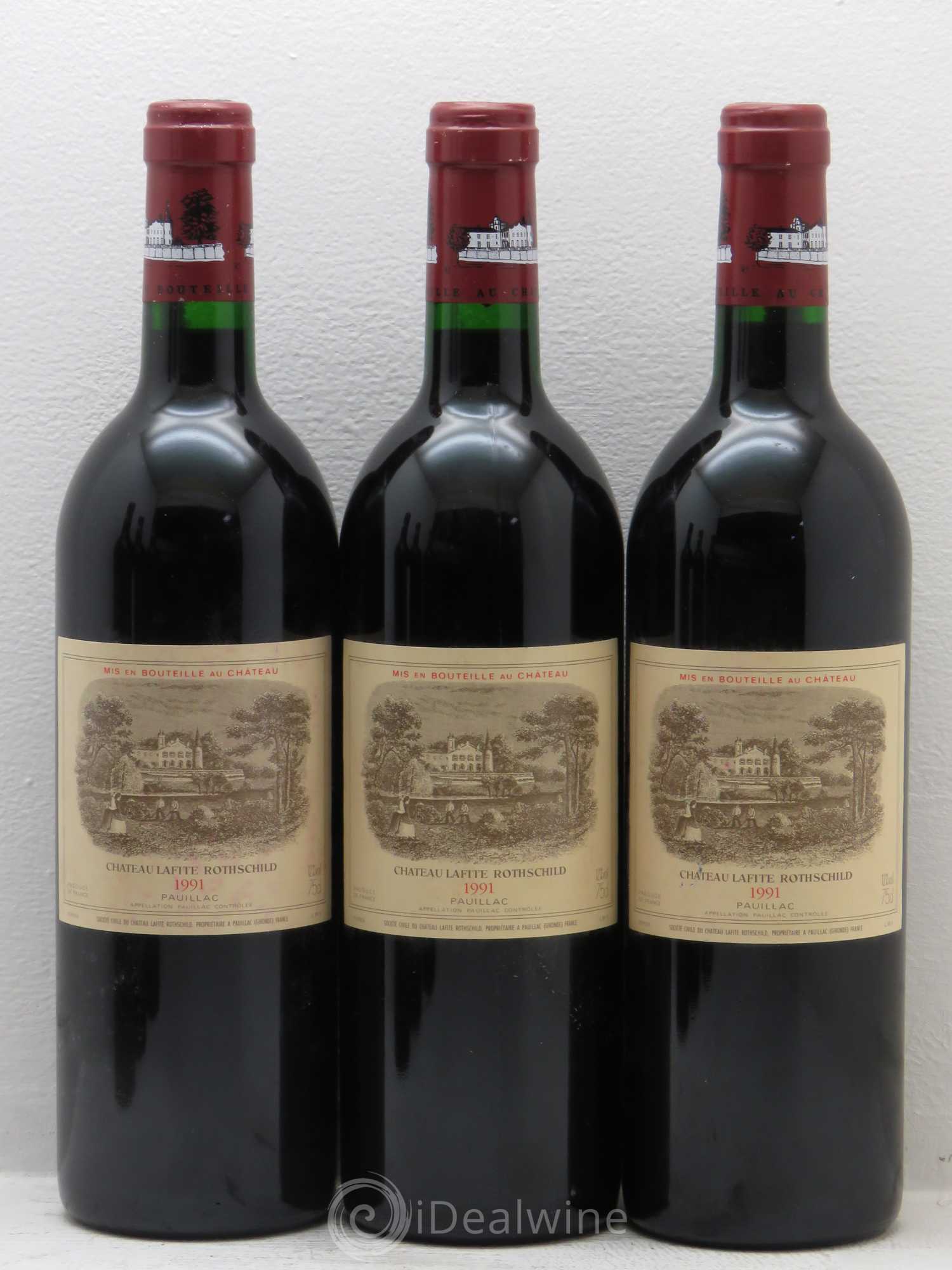Château Lafite Rothschild 1er Grand Cru Classé 1991 - Lot de 6 bouteilles - 1