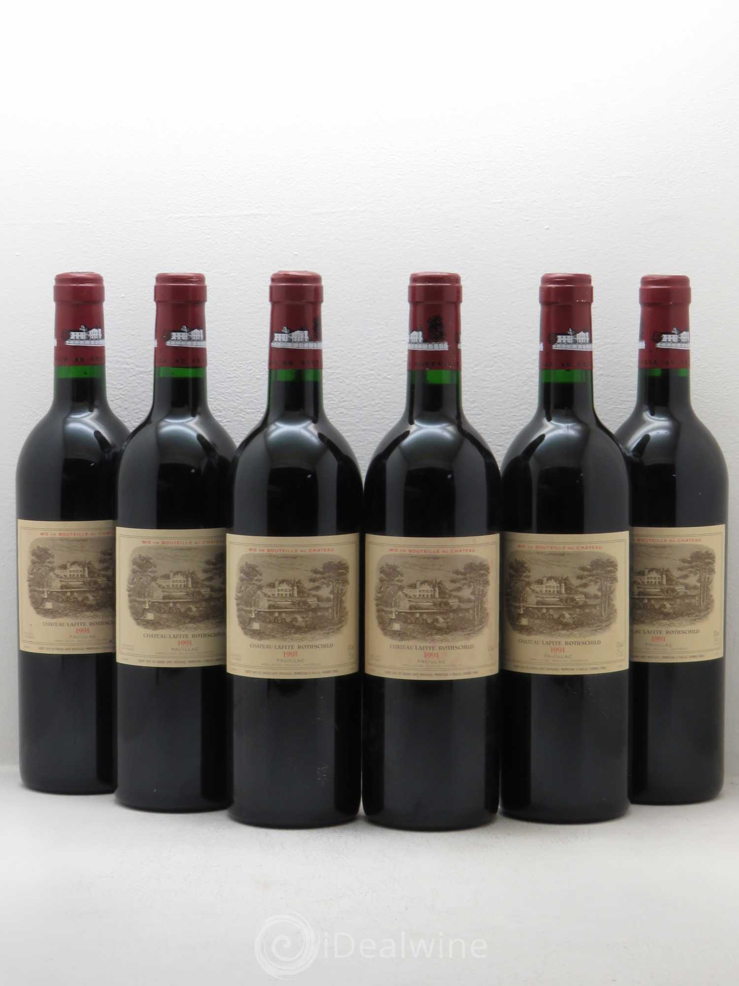 Château Lafite Rothschild 1er Grand Cru Classé 1991 - Lot de 6 bouteilles - 0