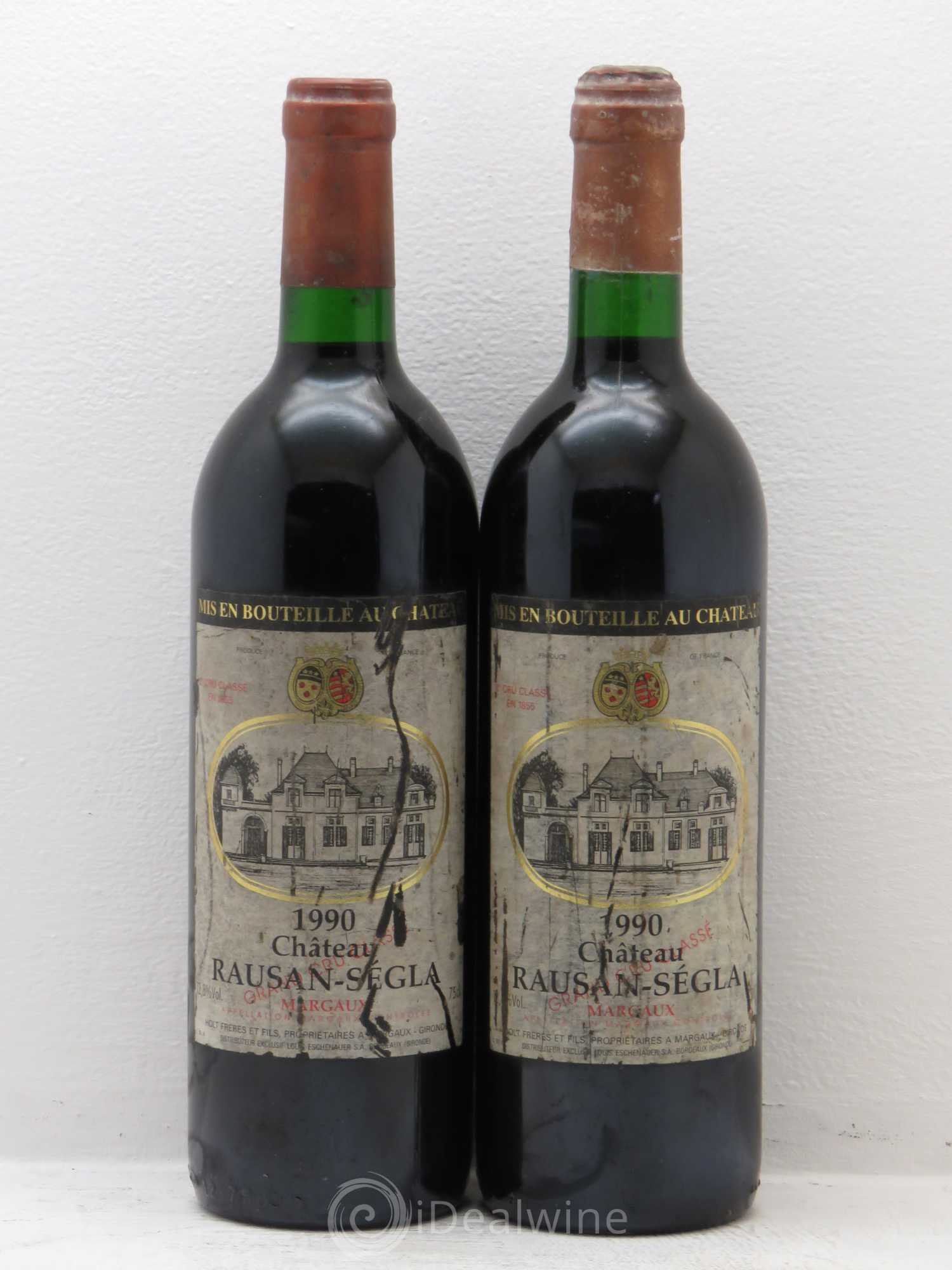 Château Rauzan Ségla Grand Cru Classé 1990 - Posten von 2 Flaschen - 0