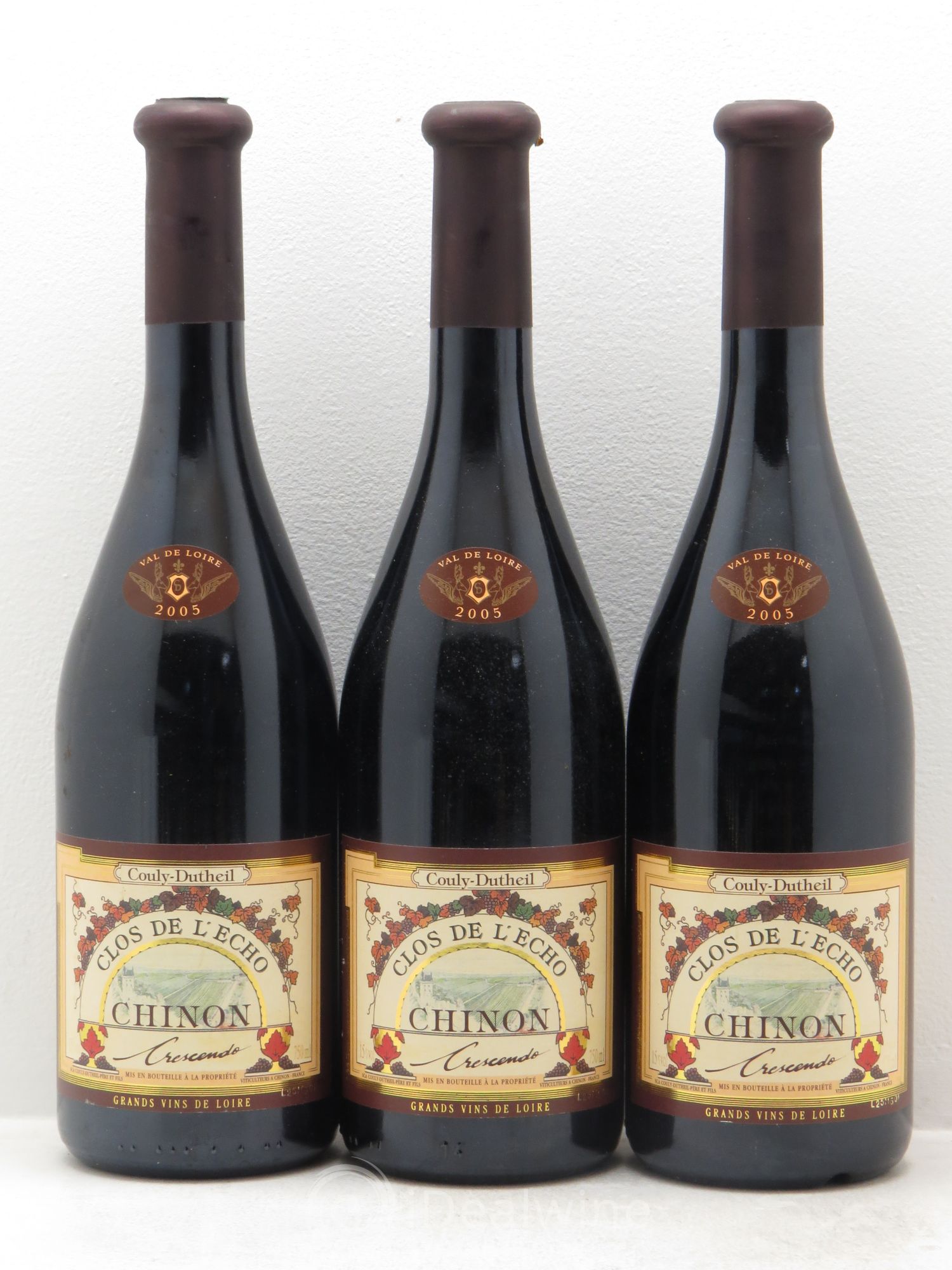Chinon Clos de l'Echo CUvée Crescendo 2005 - Posten von 3 Flaschen - 0