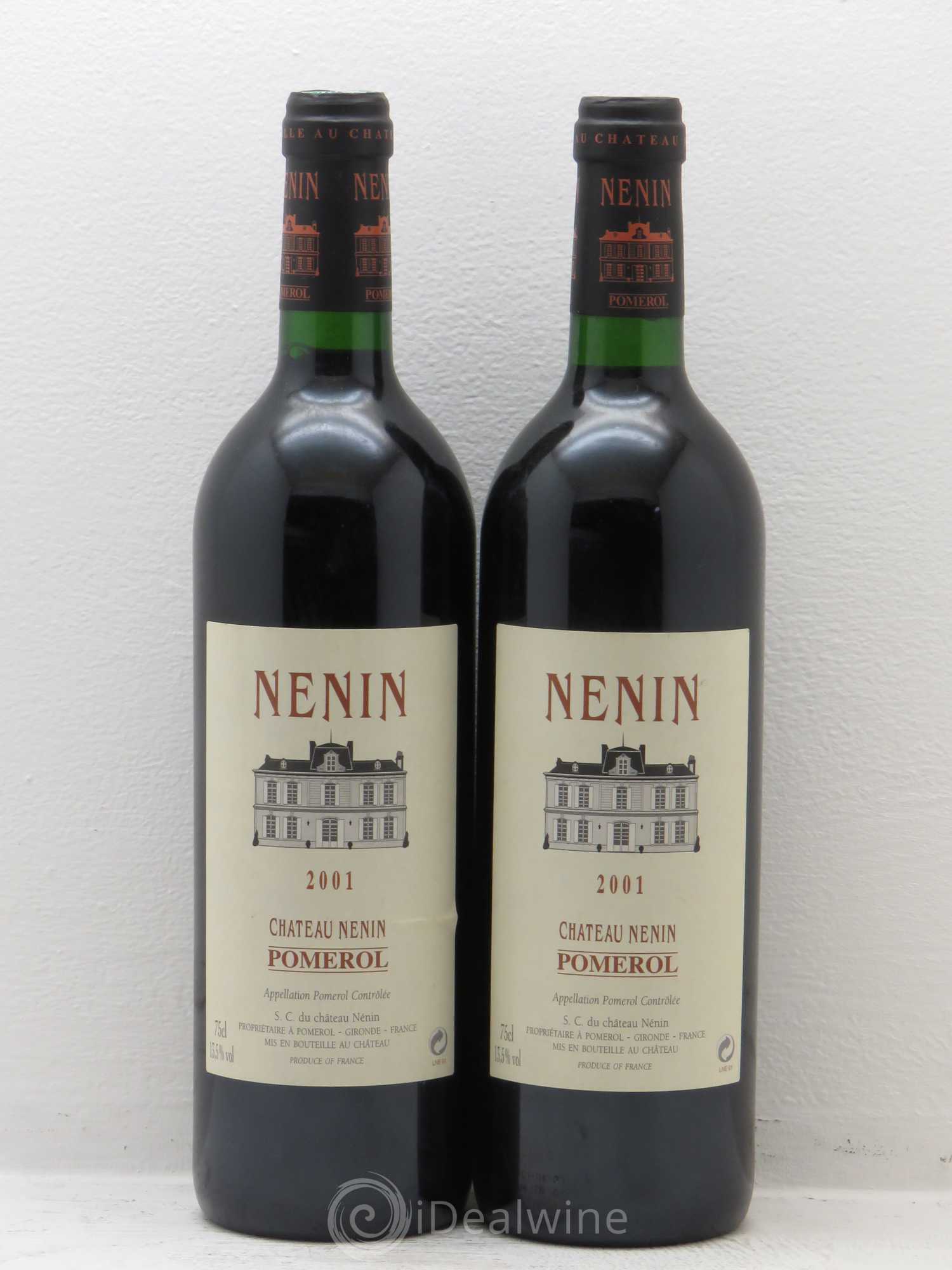 Château Nenin 2001 - Lot de 2 bouteilles - 0
