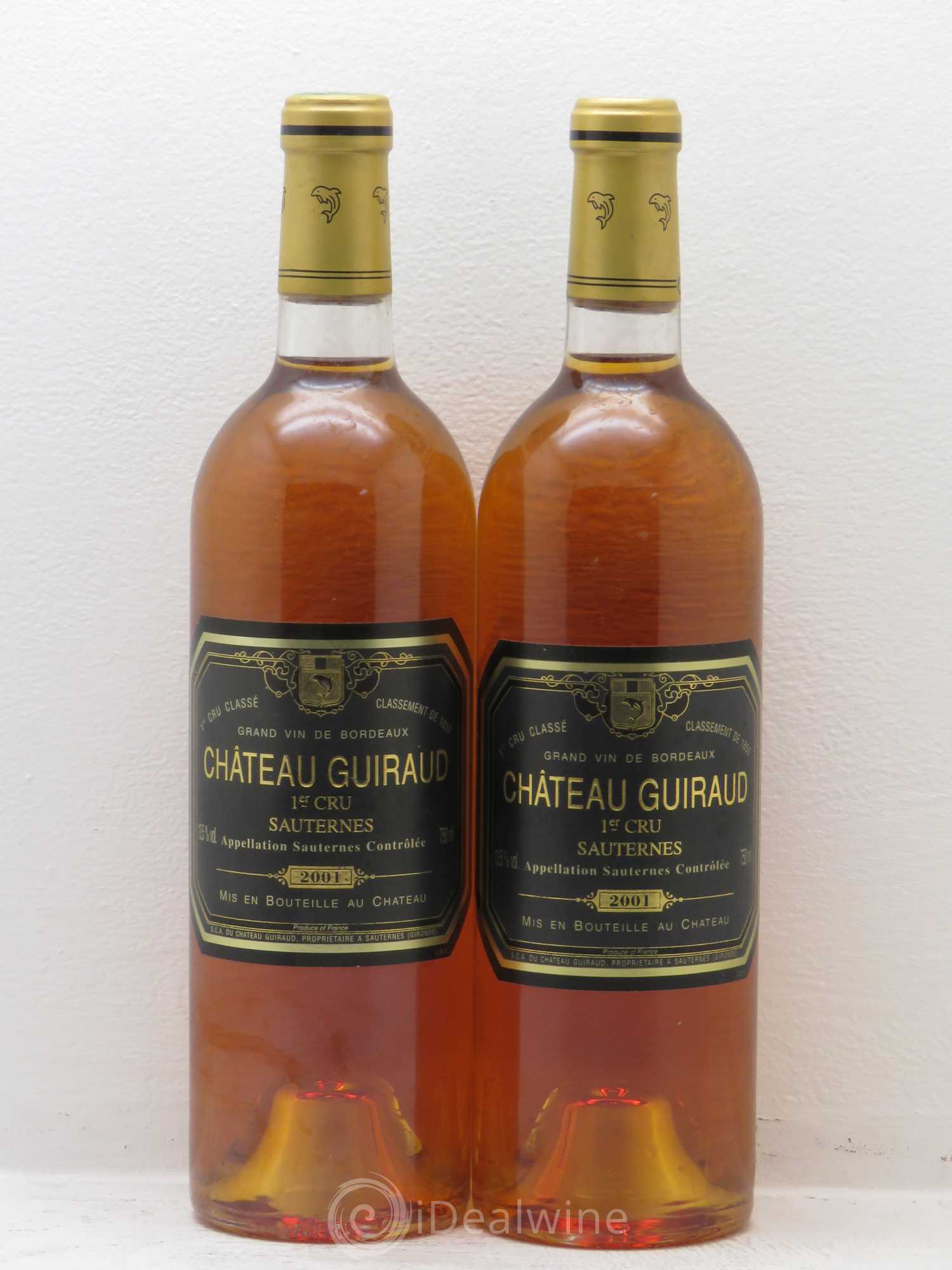 Château Guiraud 1er Grand Cru Classé 2001 - Lotto di 2 bottiglie - 0