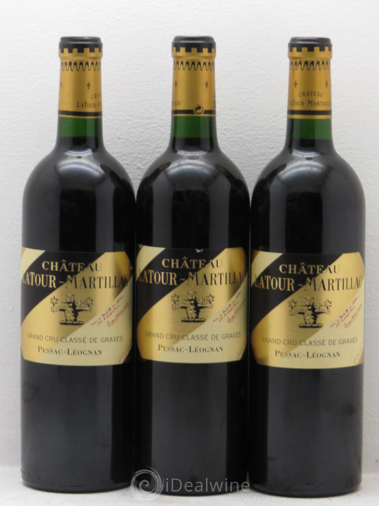 Château Latour-Martillac Cru Classé de Graves 2005 - Lot de 3 bouteilles - 0