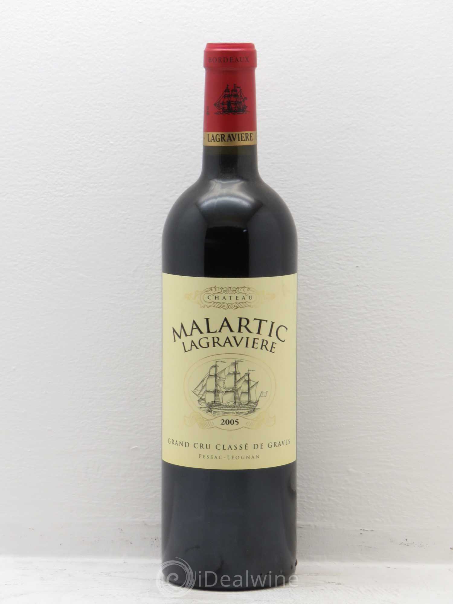 Château Malartic-Lagravière Cru Classé de Graves 2005 - Lot de 1 bouteille - 0