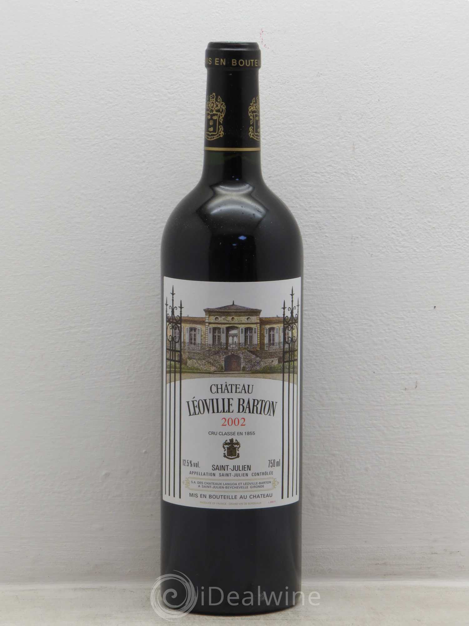 Château Léoville Barton 2ème Grand Cru Classé 2002 - Lot de 12 bouteilles - 0