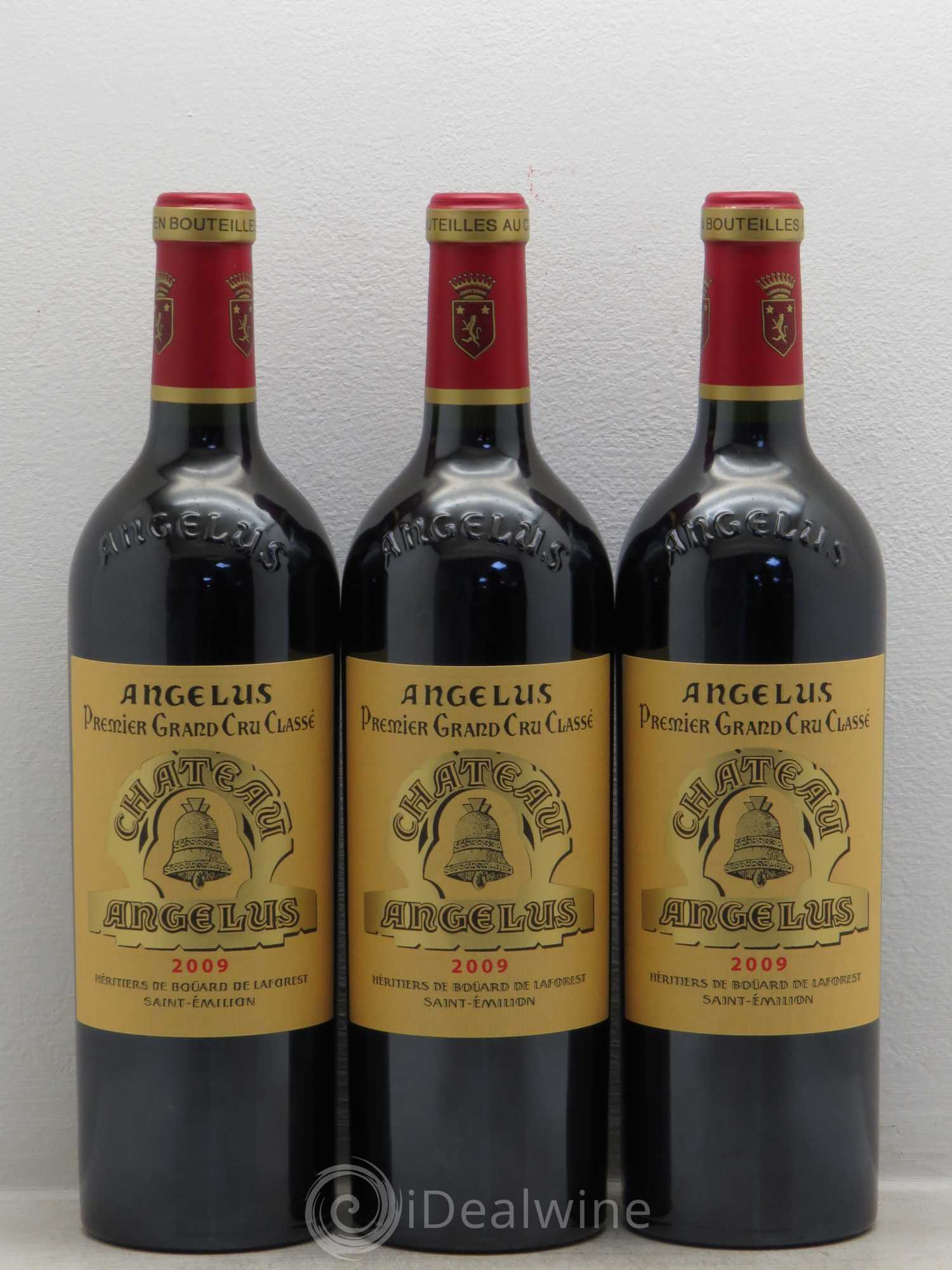 Château Angélus 1er Grand Cru Classé A 2009 - Lot de 3 bouteilles - 0
