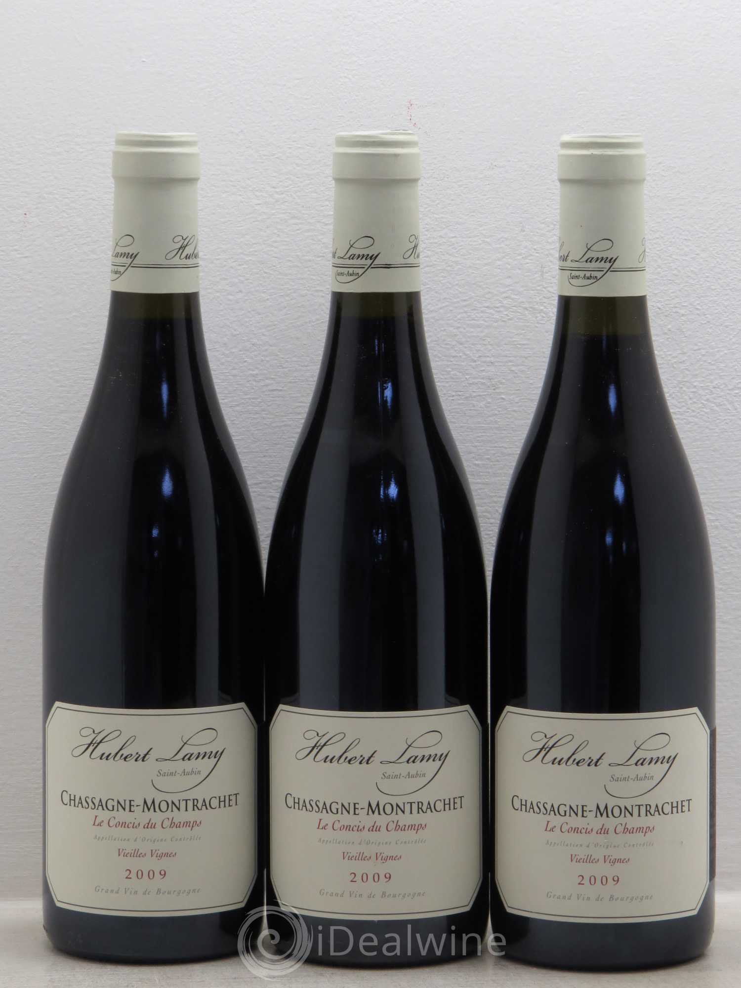 Chassagne-Montrachet Vieilles Vignes Le Concis de Champs - Hubert Lamy 2009 - Posten von 3 Flaschen - 0