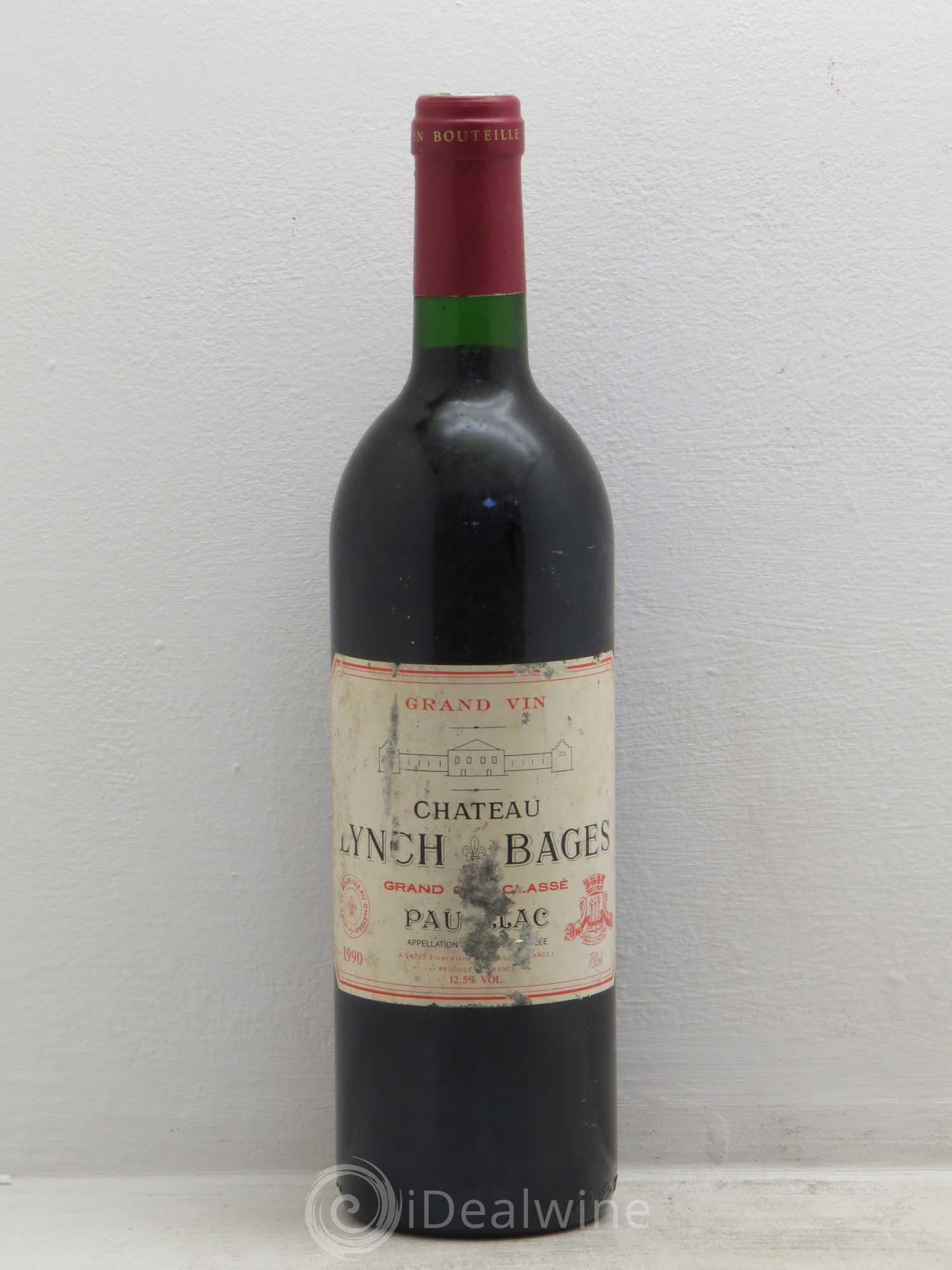 Château Lynch Bages 5ème Grand Cru Classé 1990 - Lot de 1 bouteille - 0