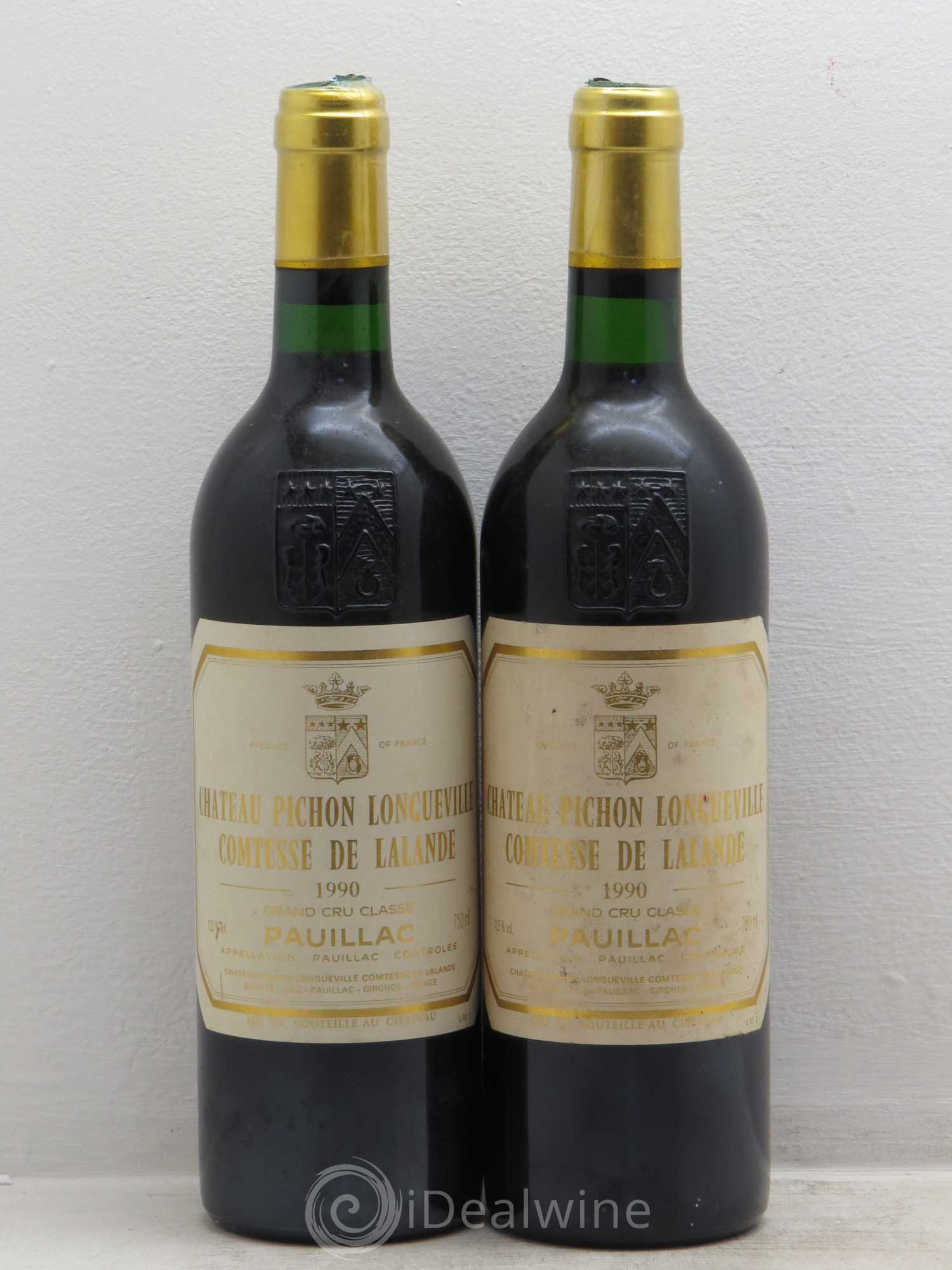 Château Pichon Longueville Comtesse de Lalande 2ème Grand Cru Classé 1990 - Lot de 2 bouteilles - 0