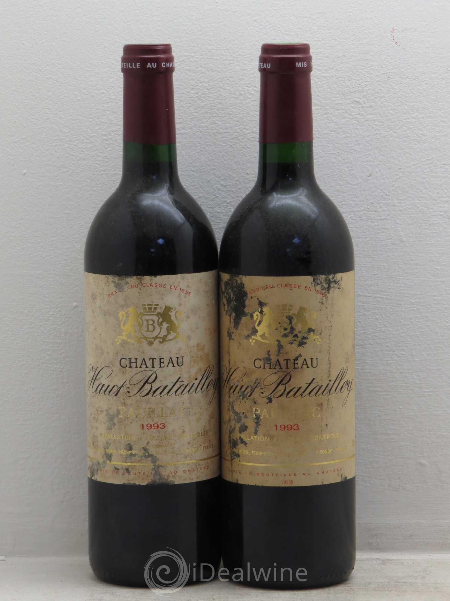 Château Haut Batailley 5ème Grand Cru Classé 1993 - Lot de 2 bouteilles - 0