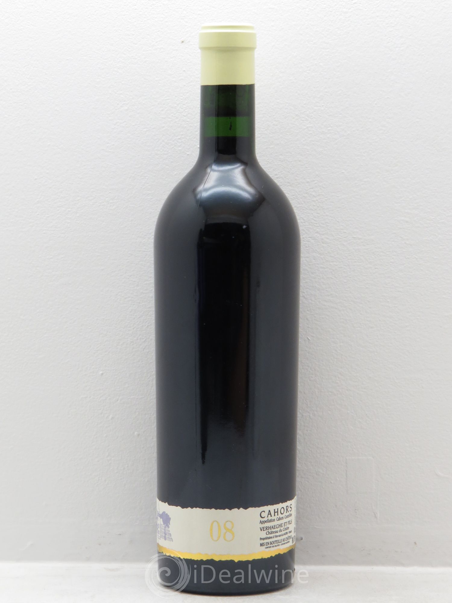Cahors Château du Cèdre GC Pascal et Jean-Marc Verhaeghe 2008 - Lot de 1 bouteille - 1