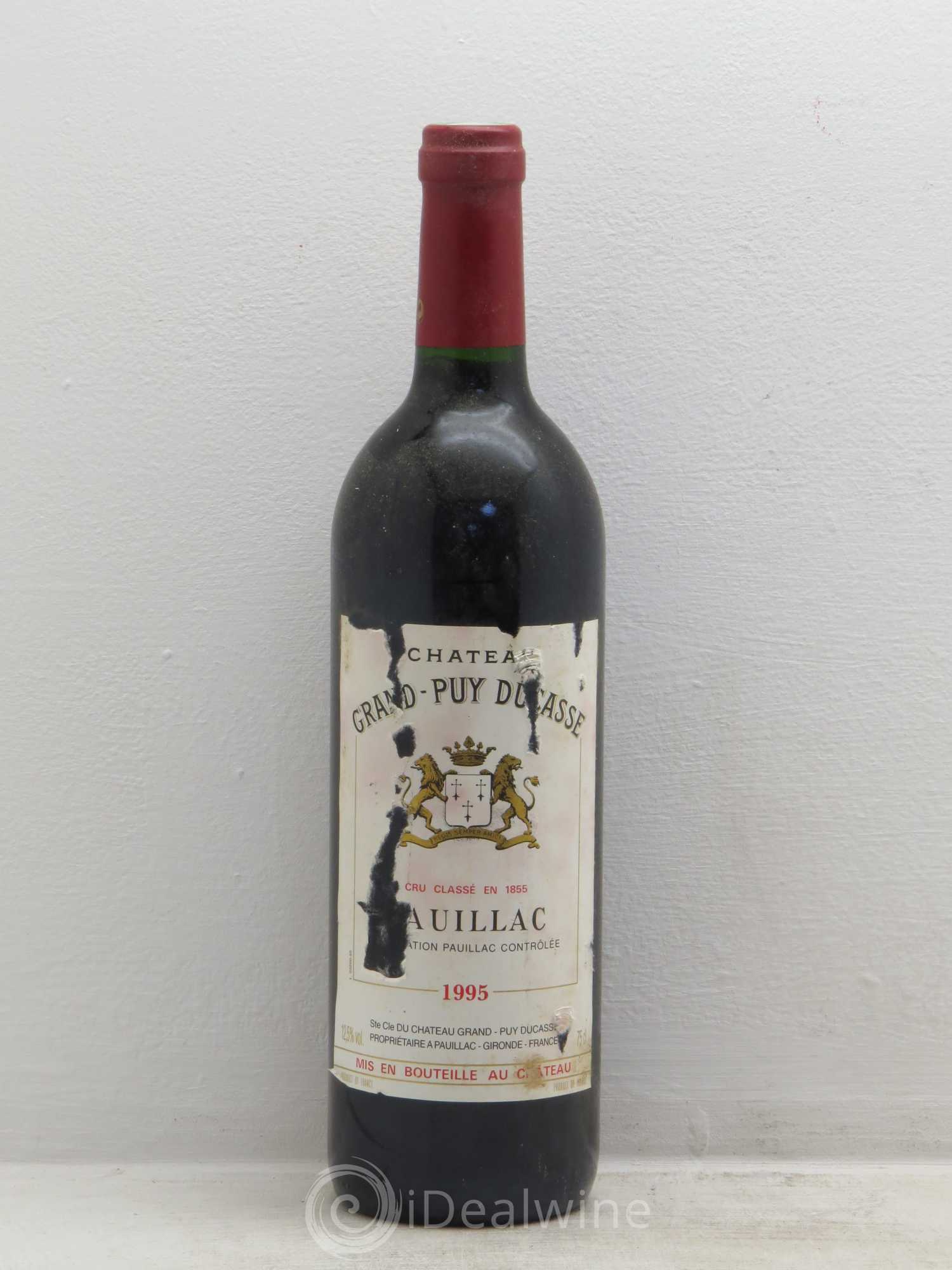Château Grand Puy Ducasse 5ème Grand Cru Classé 1995 - Lot de 1 bouteille - 0