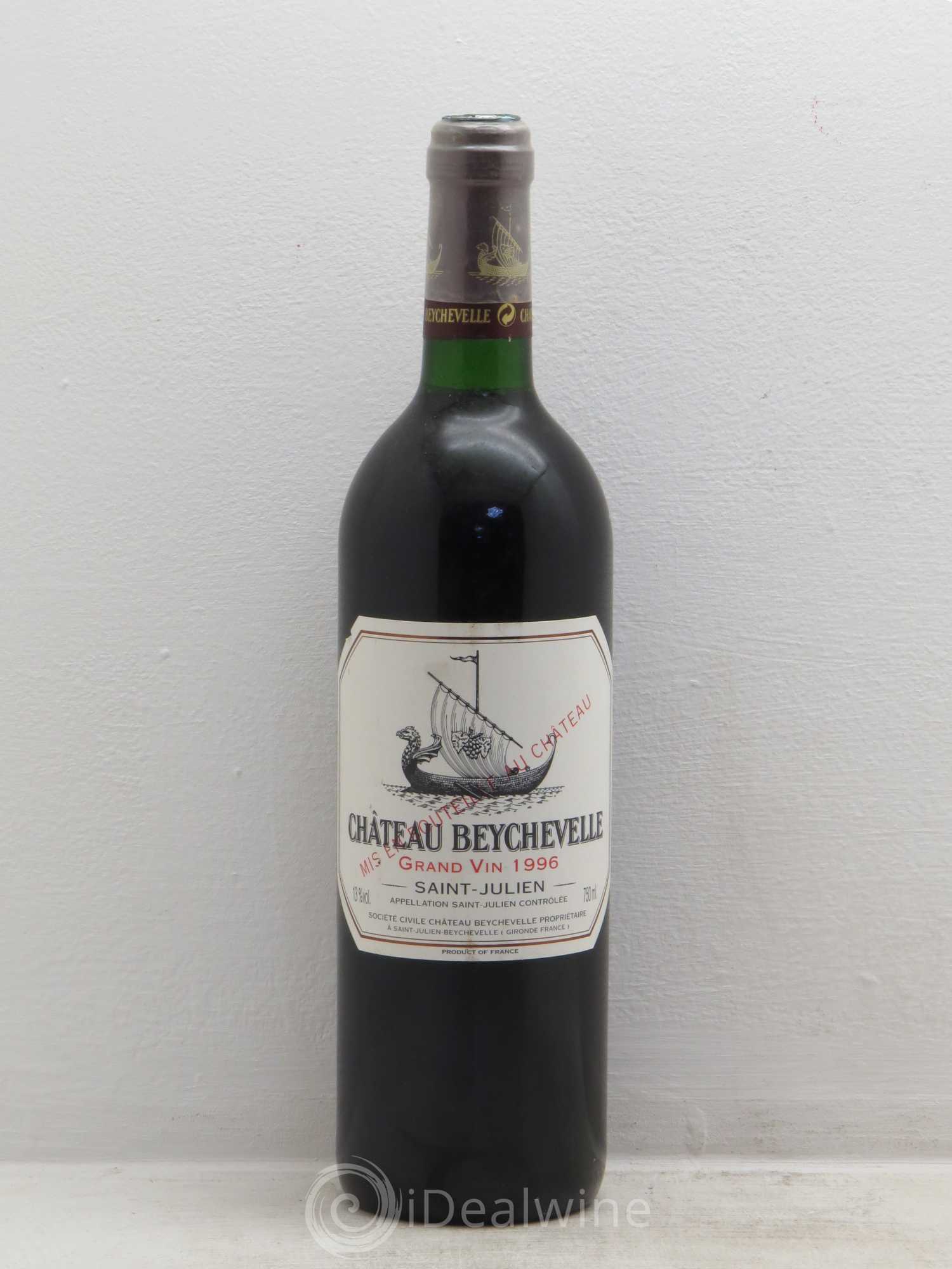 Château Beychevelle 4ème Grand Cru Classé 1996 - Lot de 1 bouteille - 0