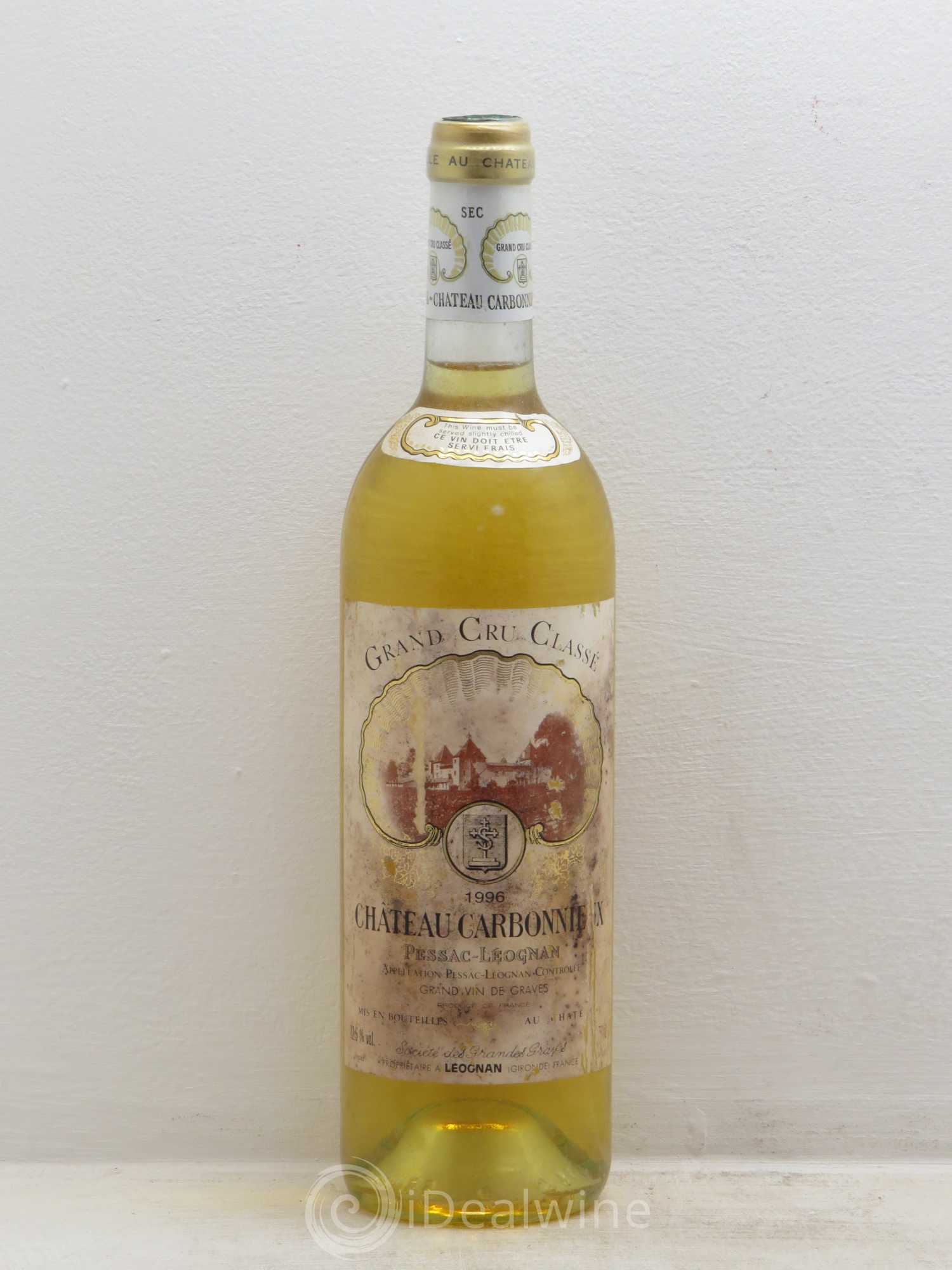 Château Carbonnieux Cru Classé de Graves 1996 - Lot de 1 bouteille - 0