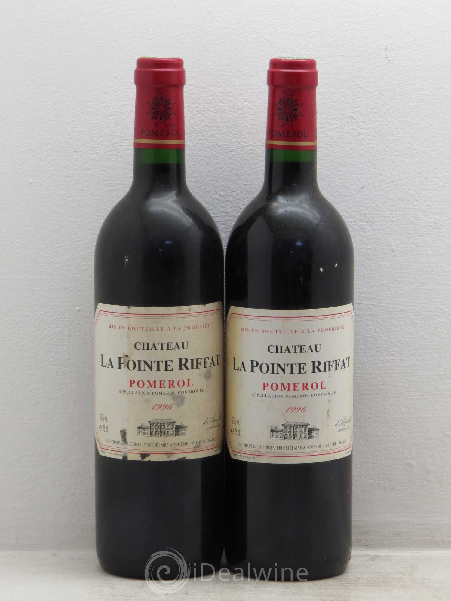 Pomerol pointe riffat 1996 - Posten von 2 Flaschen - 0