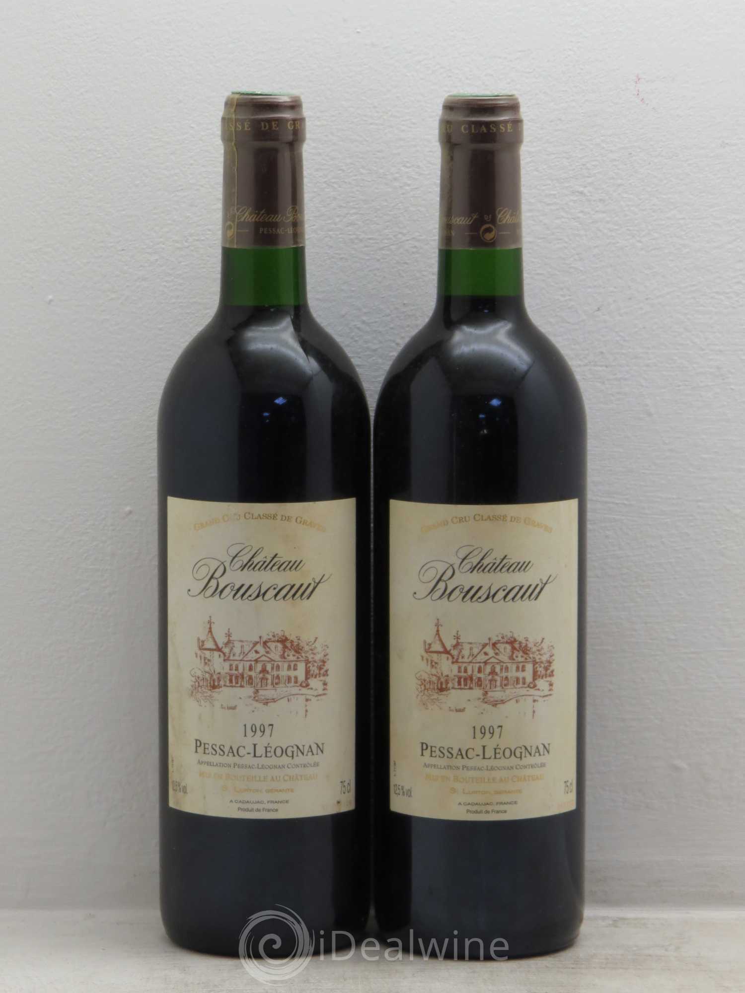 Château Bouscaut Cru Classé de Graves 1997 - Lot de 2 bouteilles - 0