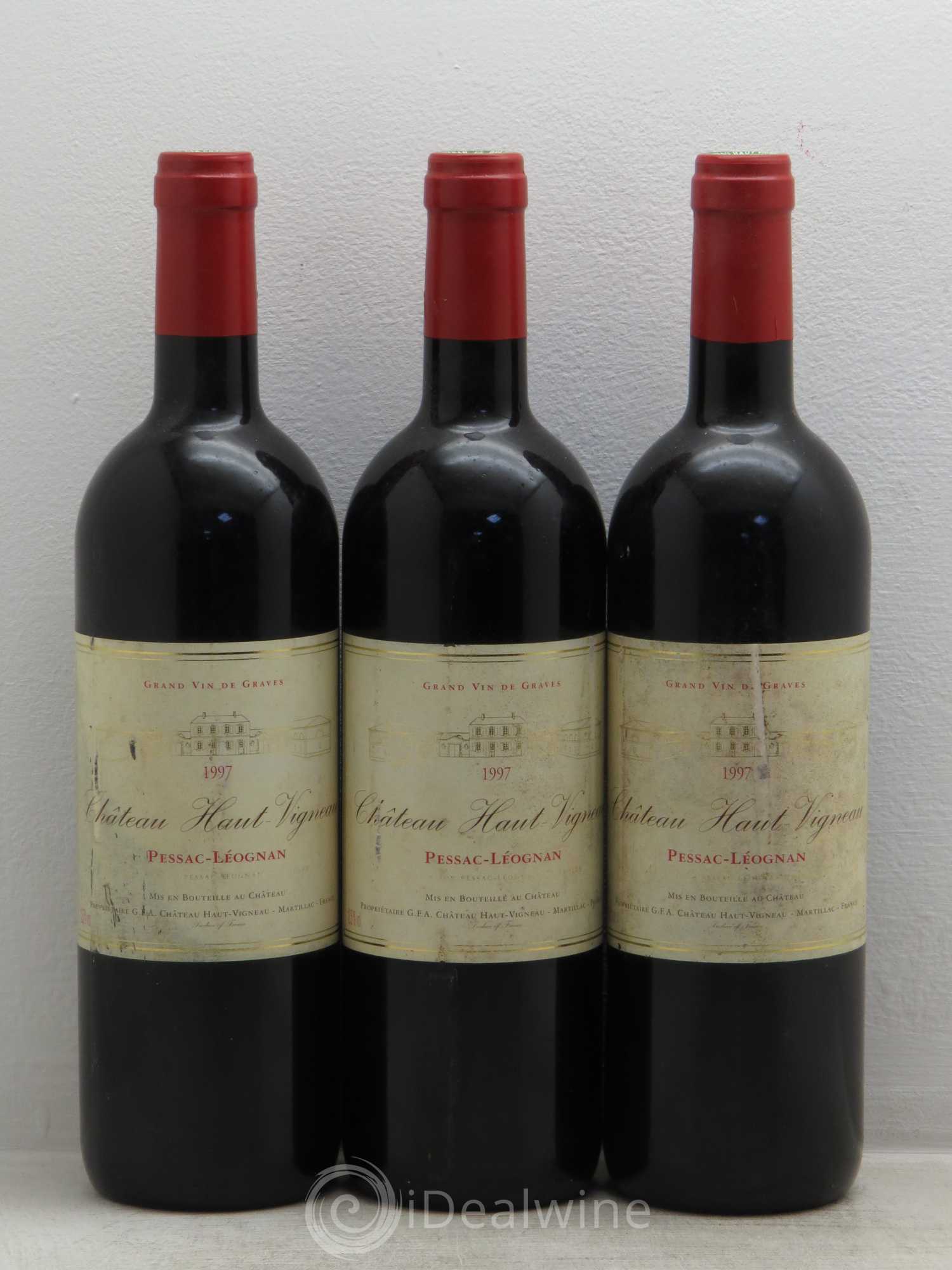 Pessac-Léognan haut vigneau 1997 - Posten von 3 Flaschen - 0