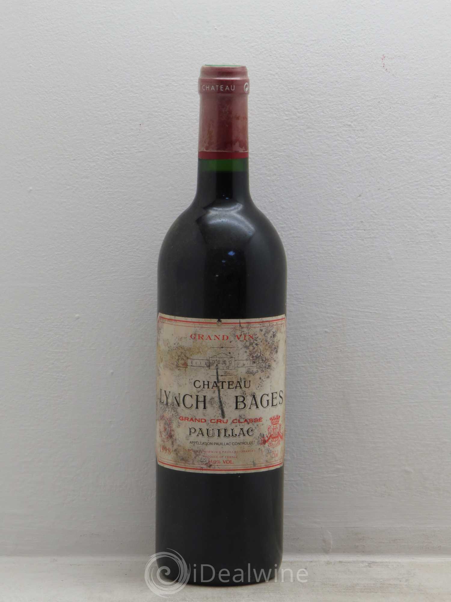 Château Lynch Bages 5ème Grand Cru Classé 1998 - Lot de 6 bouteilles - 0